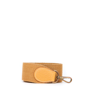 HERMÈS - Brown canvas shoulder strap