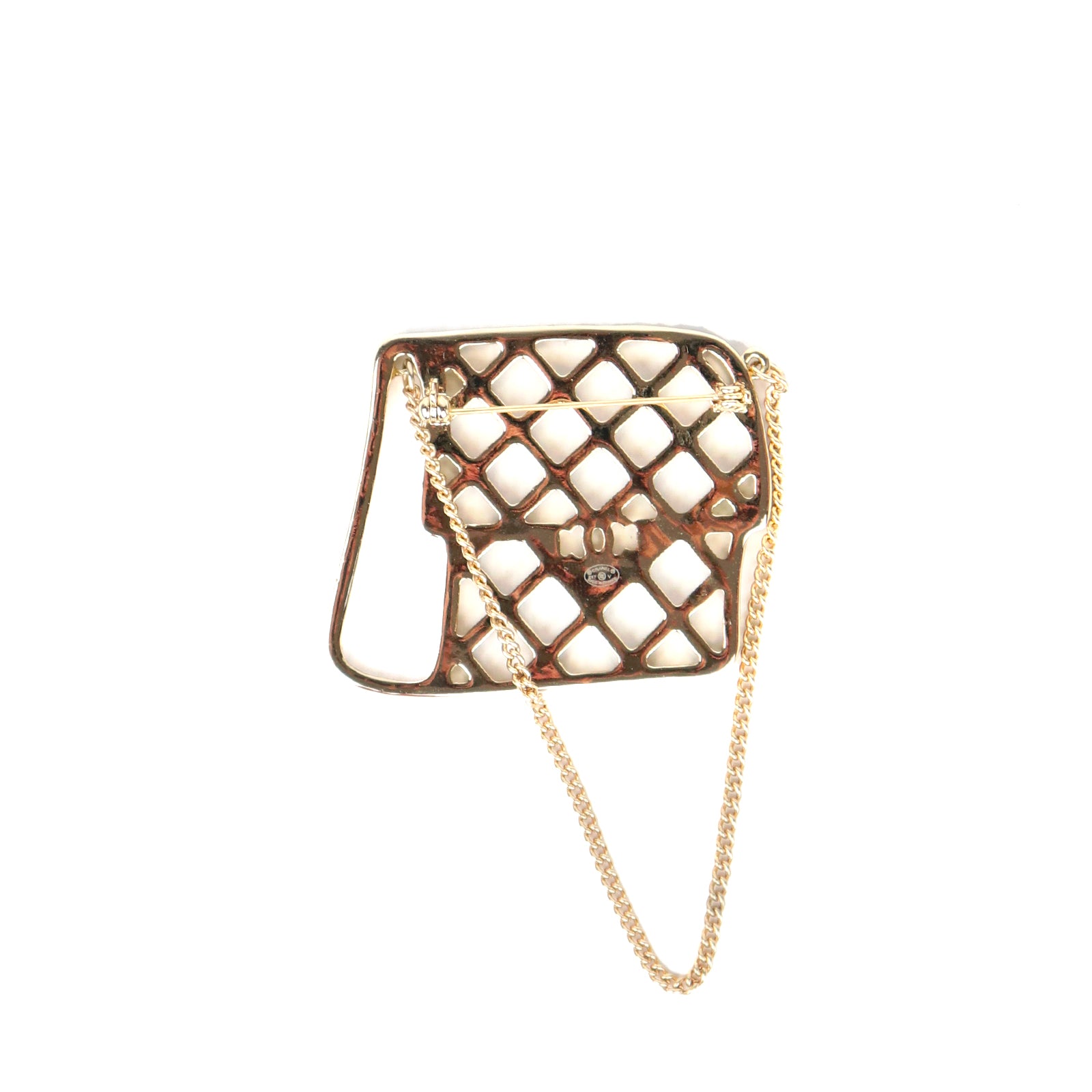 CHANEL - Broche Timeless en strass