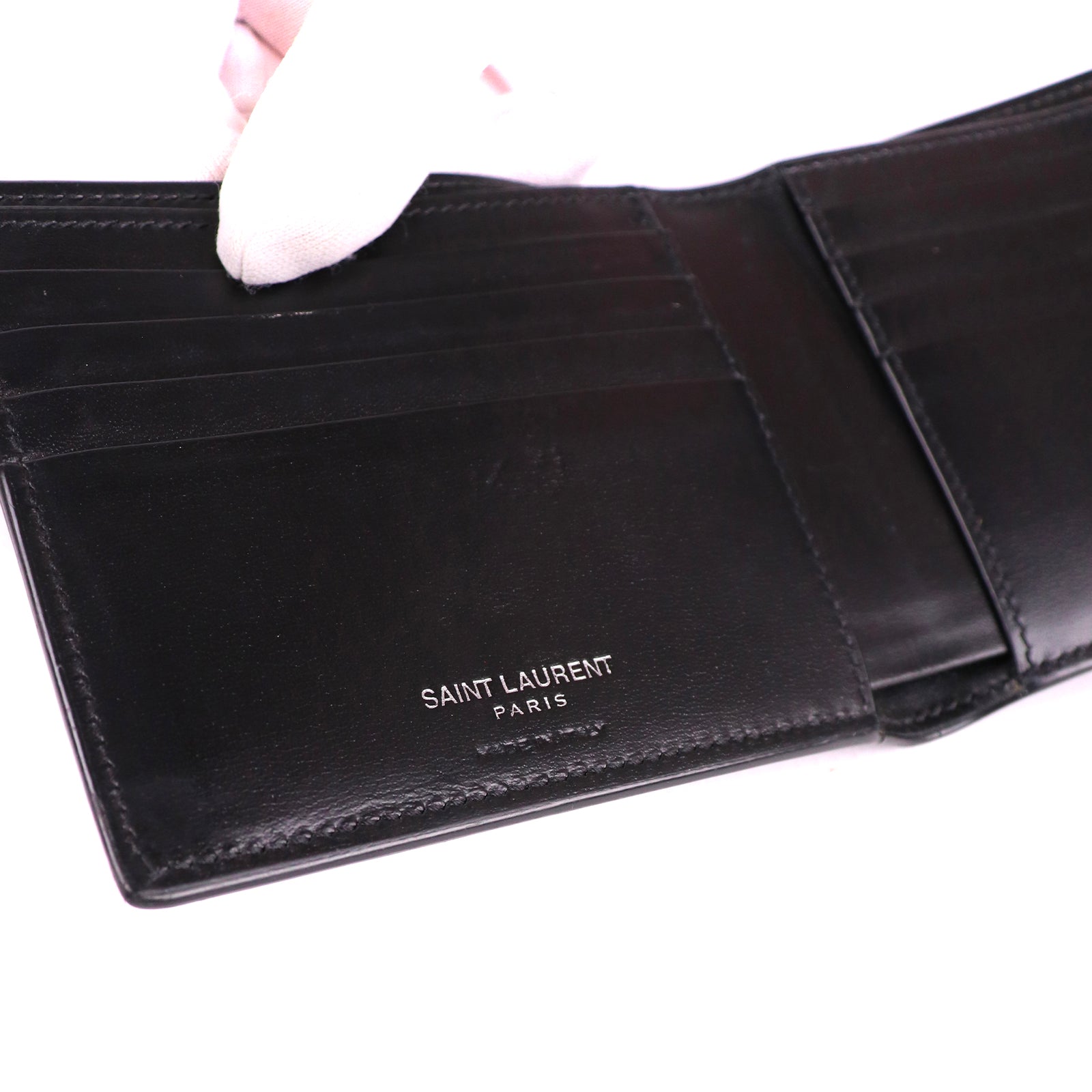 SAINT LAURENT - Portefeuille Tiny Cassandre
