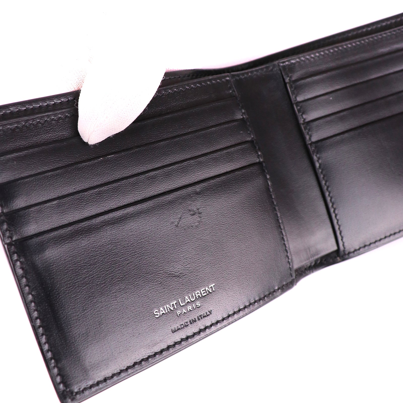 SAINT LAURENT - Portefeuille Tiny Cassandre