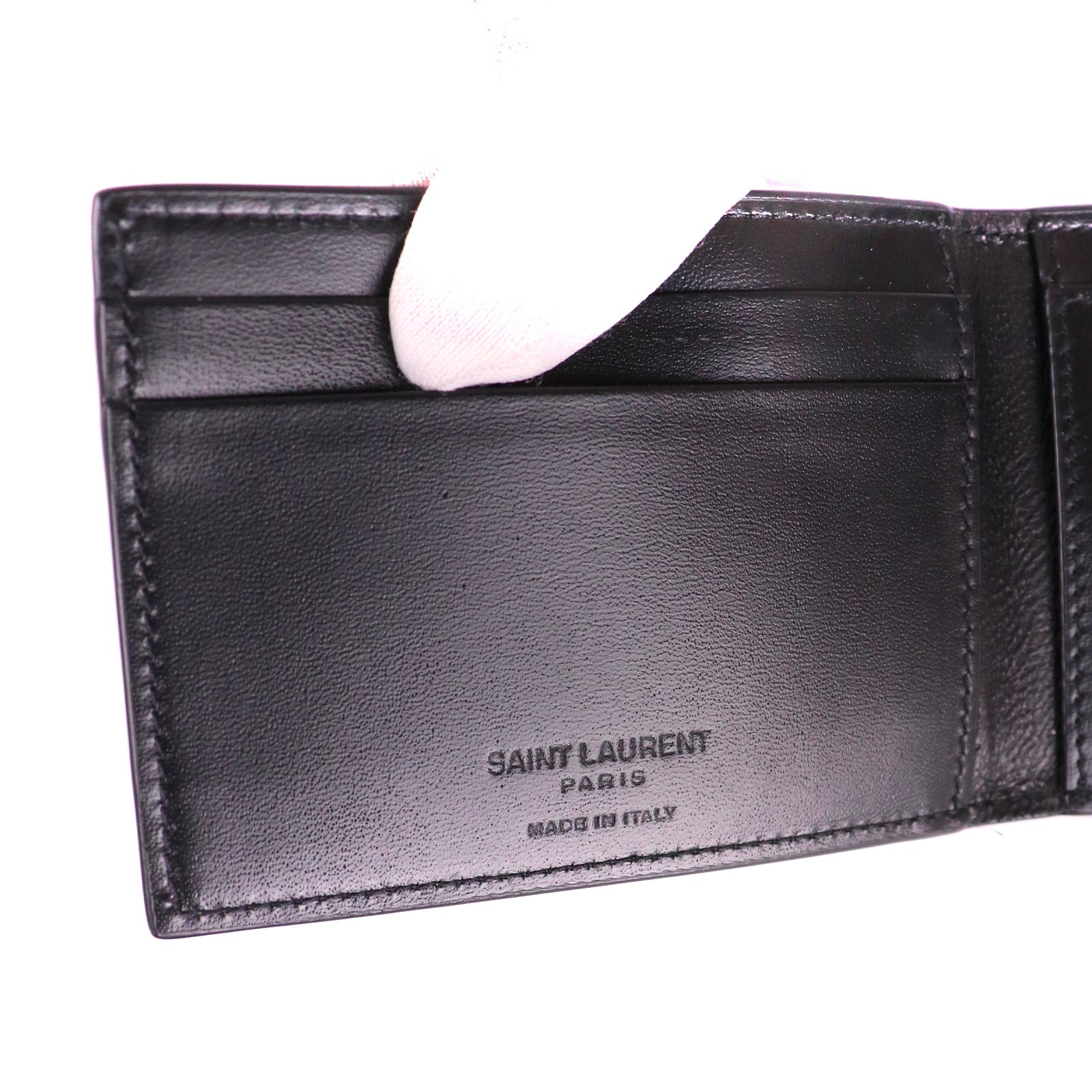 SAINT LAURENT - Porte cartes en cuir