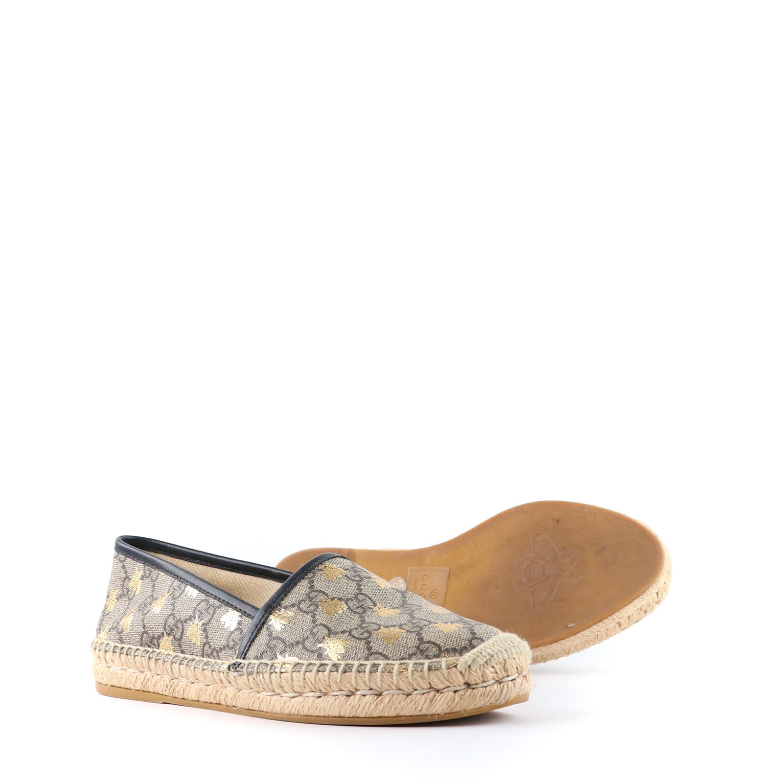 GUCCI - Espadrilles in GG canvas and bees (T36.5)