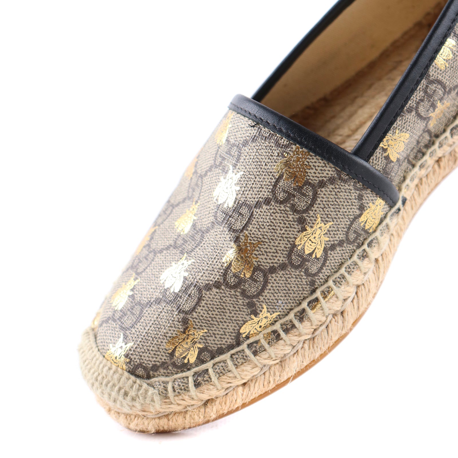 GUCCI - Espadrilles in GG canvas and bees (T36.5)