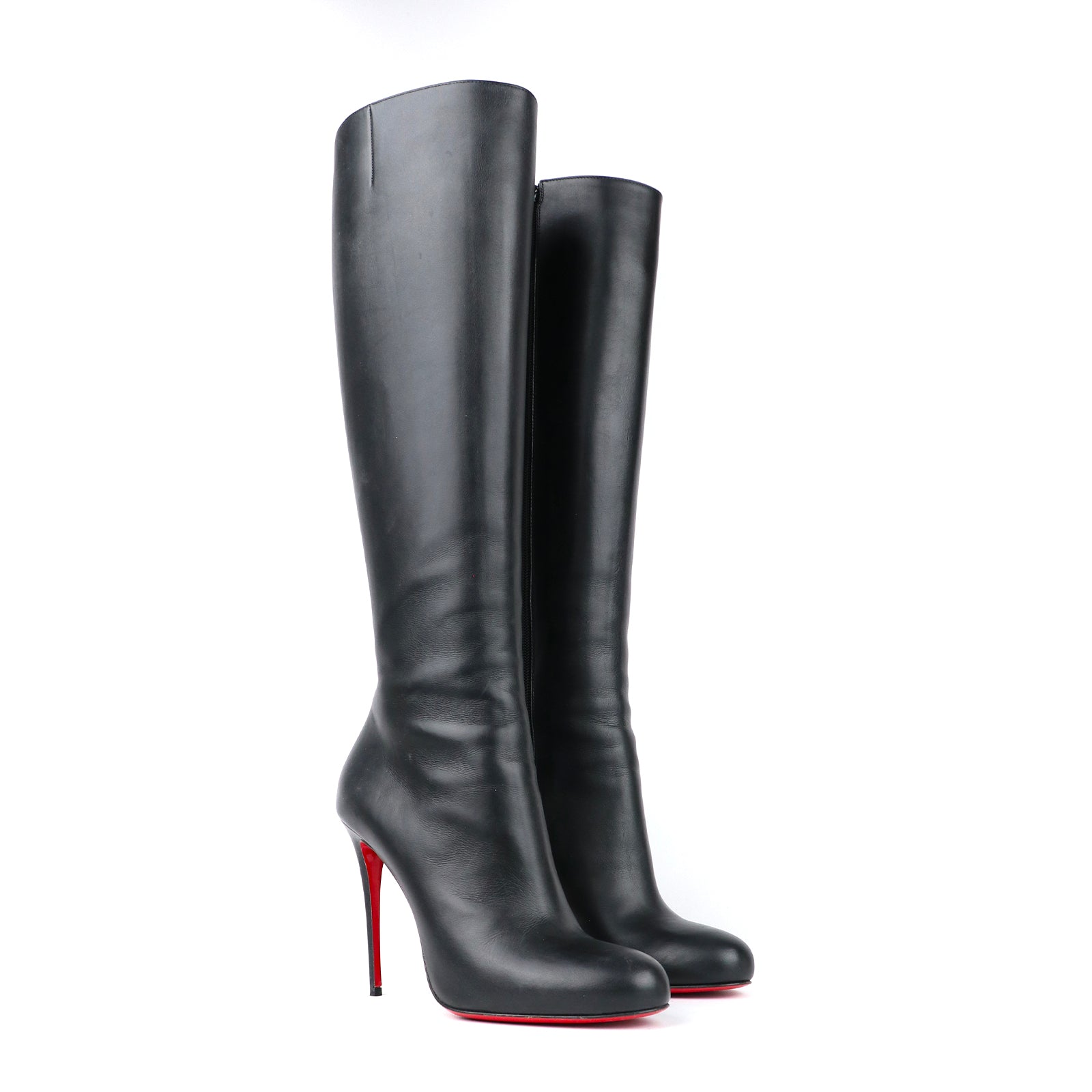 LOUBOUTIN - Bottes Fifi Botta en cuir noir (T39,5)