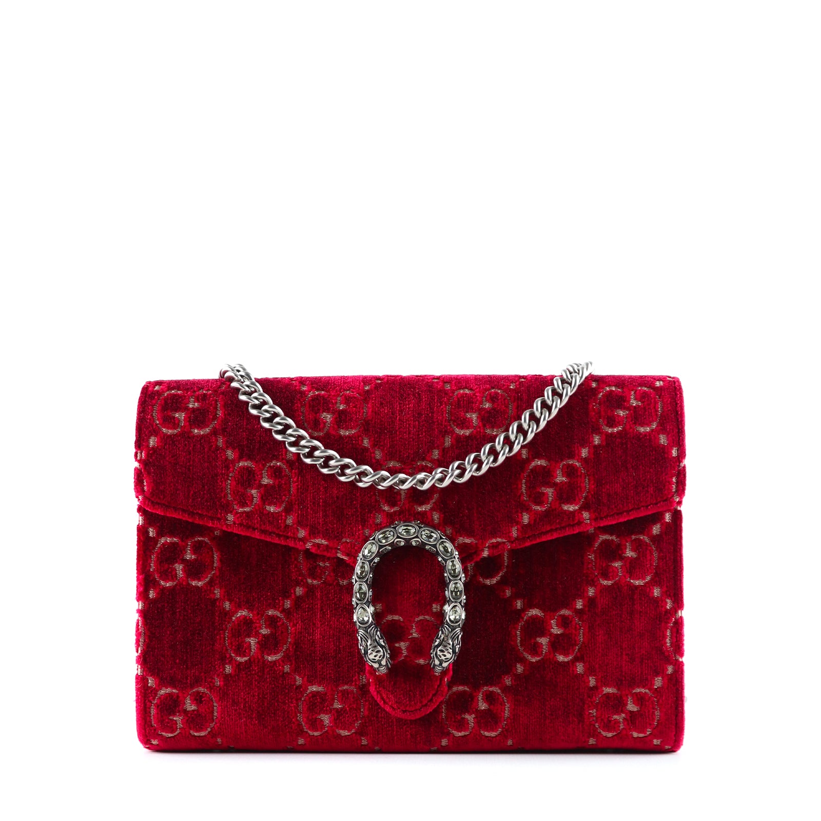 GUCCI Sac à bandoulière Mini Dionysus en velours violet d