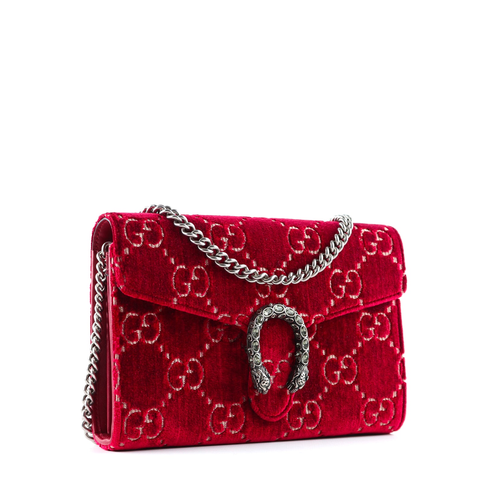 GUCCI - Sac à bandoulière Mini Dionysus en velours violet