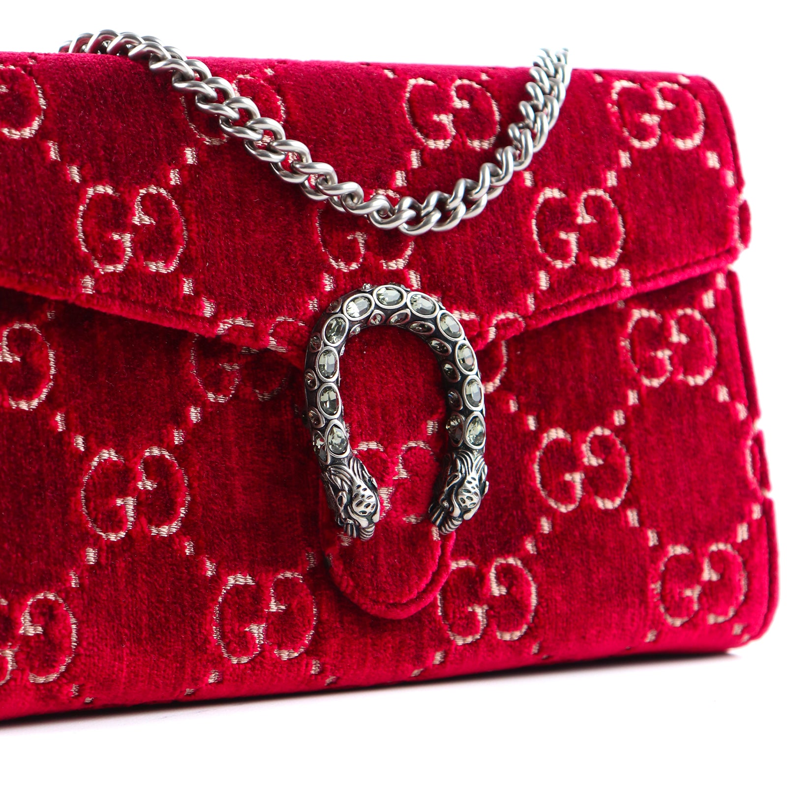 GUCCI - Sac à bandoulière Mini Dionysus en velours violet