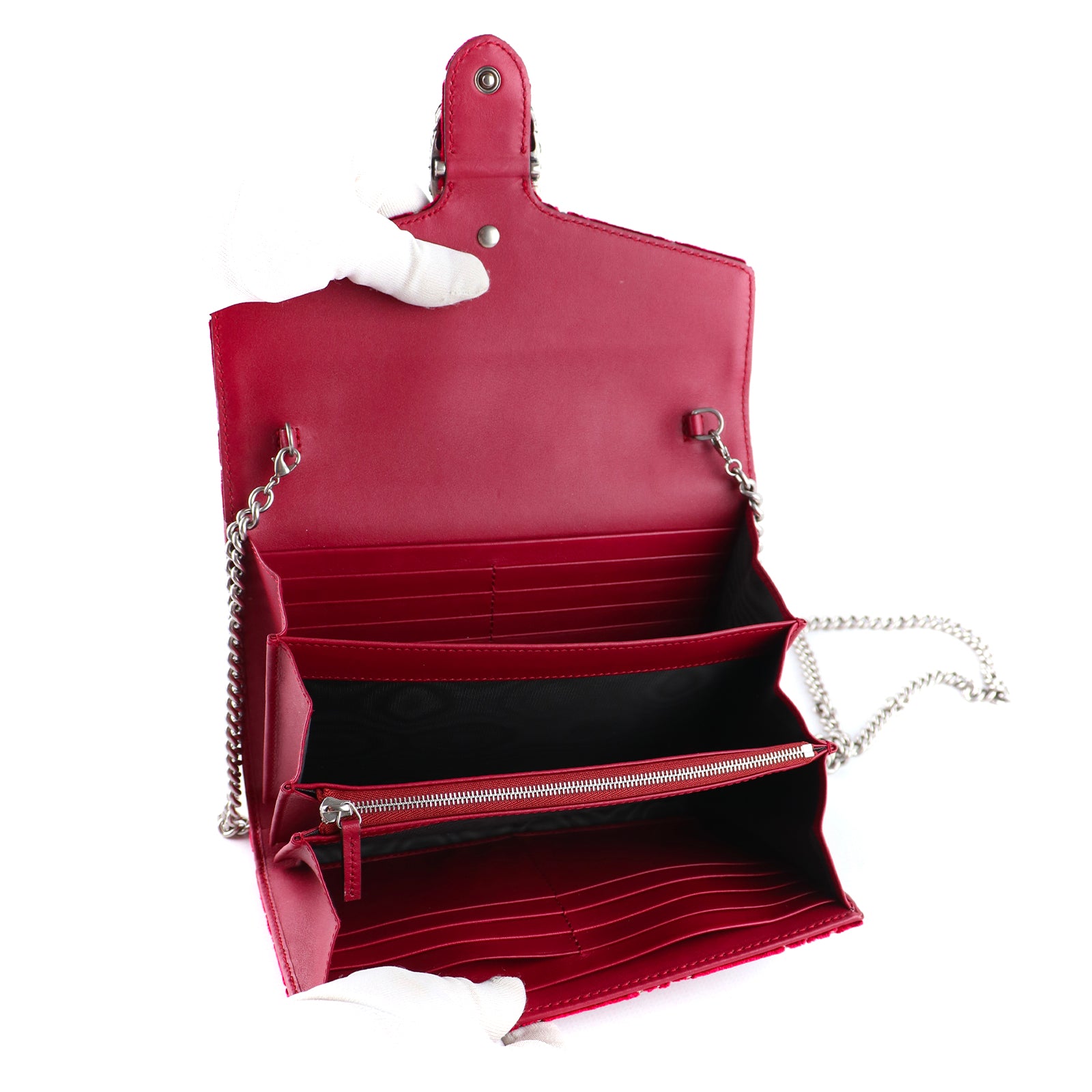 GUCCI - Sac à bandoulière Mini Dionysus en velours violet