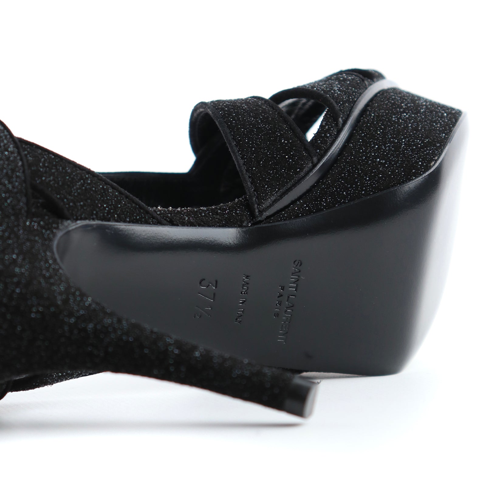 SAINT LAURENT - Sandales à plateforme Tribute (T37,5)