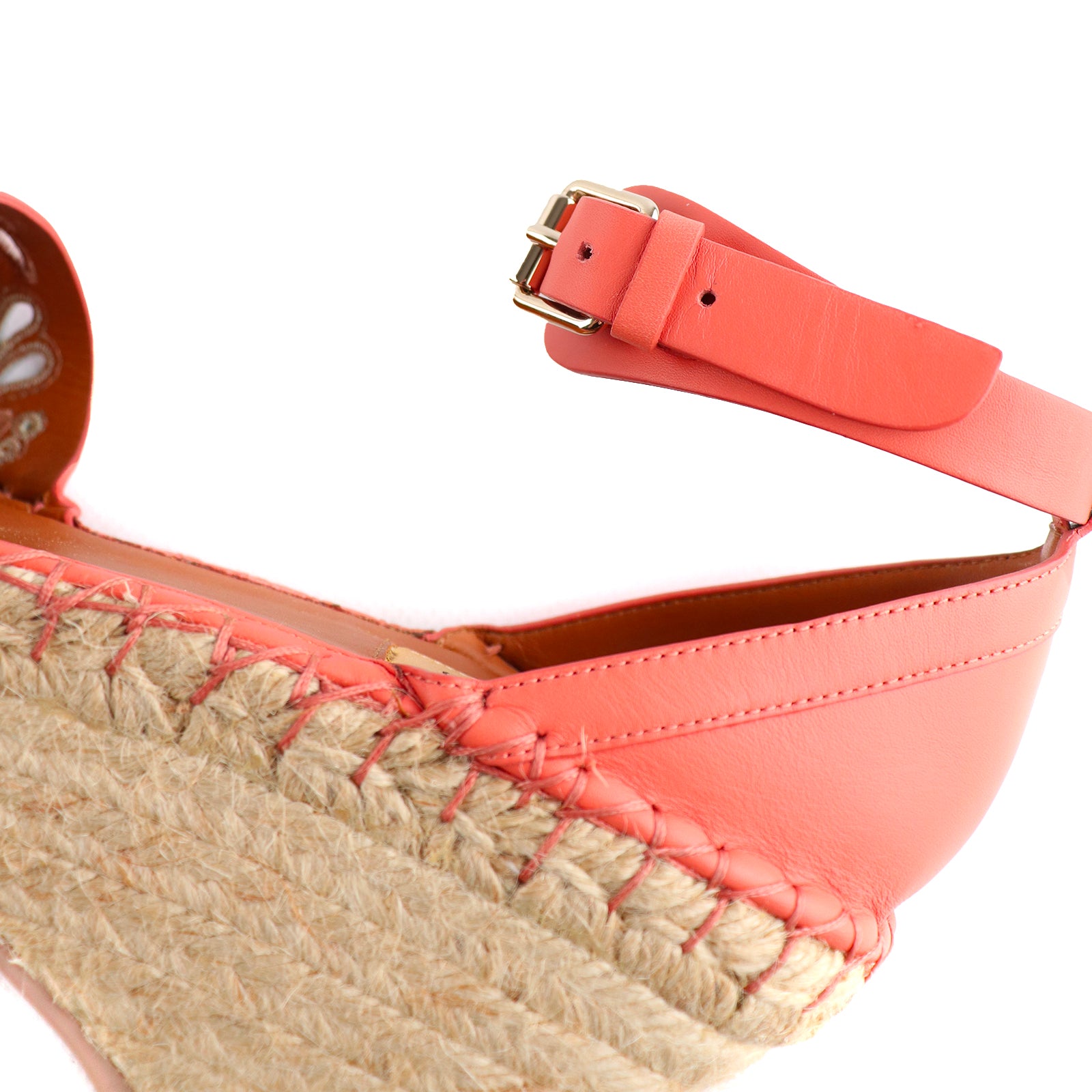 VALENTINO - Sandales compensées mandala en cuir (T39)