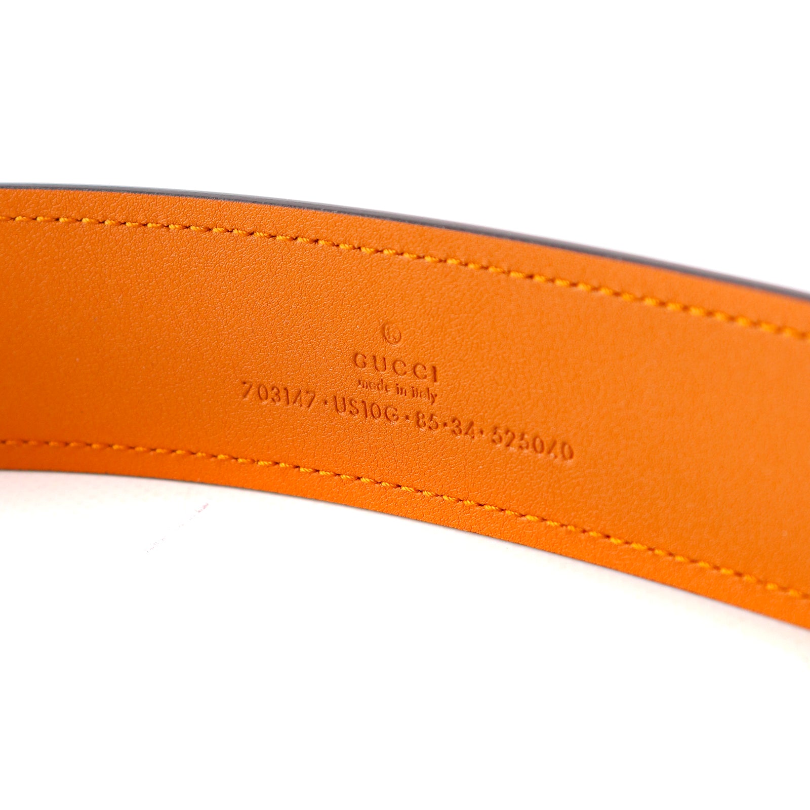 GUCCI - GG Blondie belt in brown leather (T85)