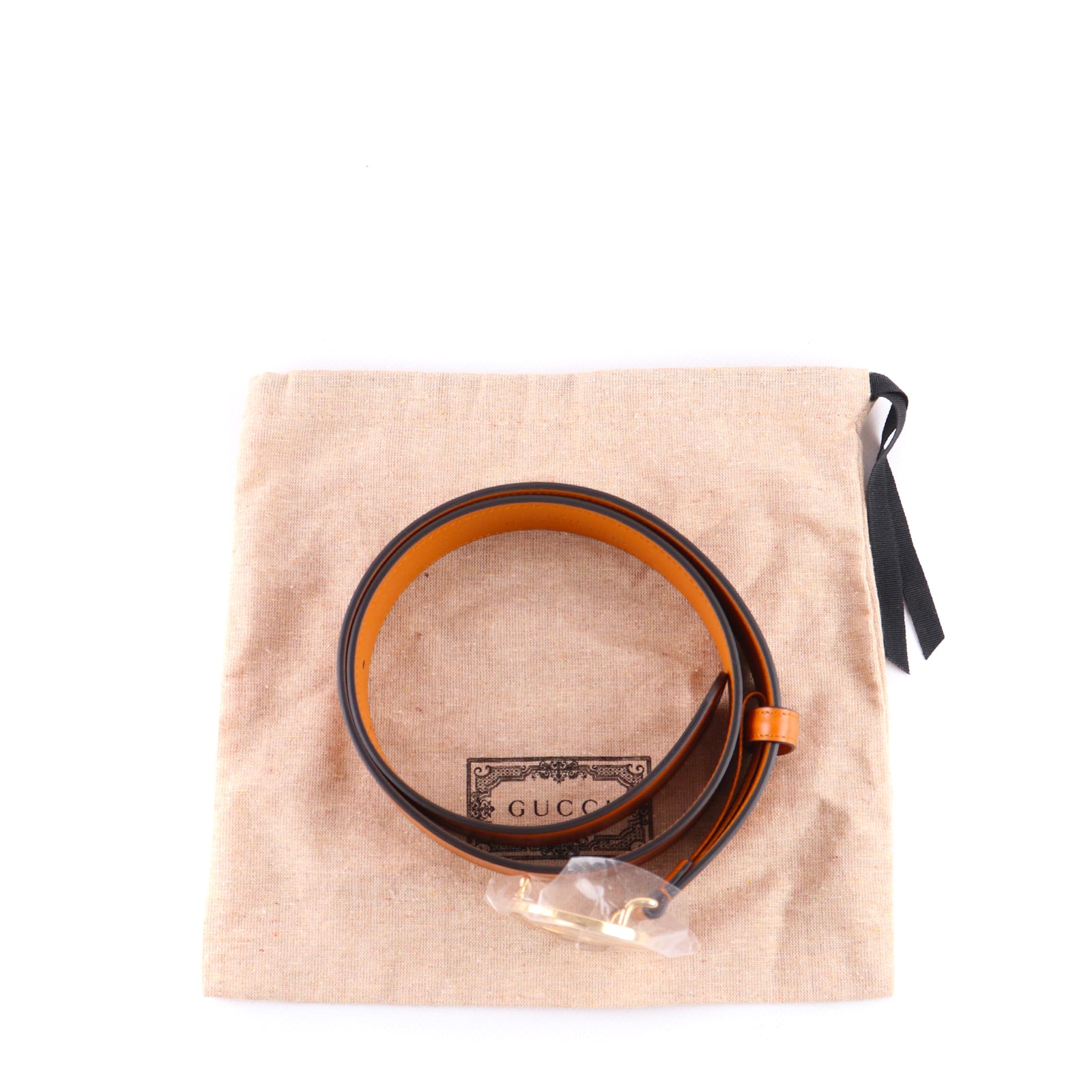 GUCCI - GG Blondie belt in brown leather (T85)