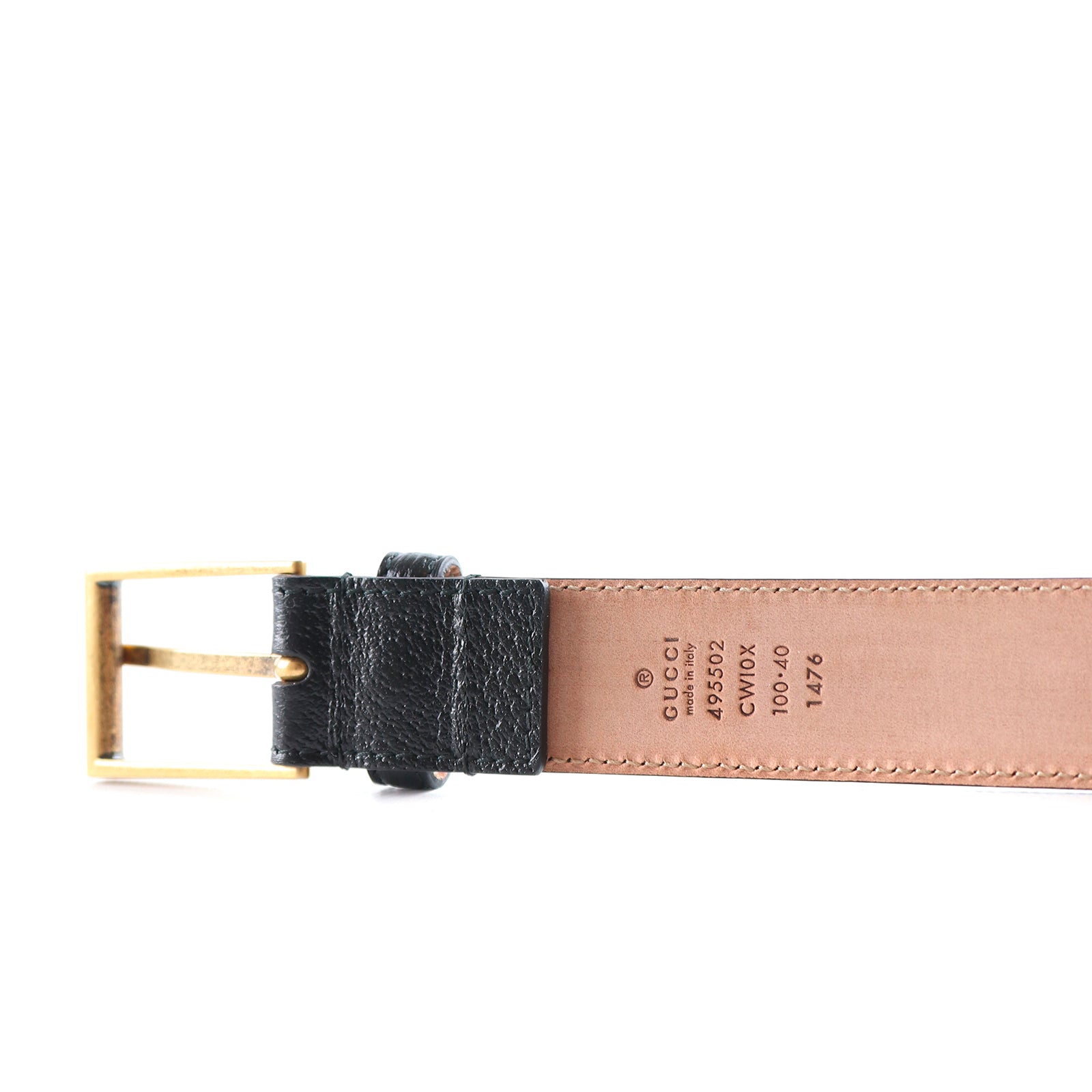 GUCCI - Ceinture en cuir grainé (T100)