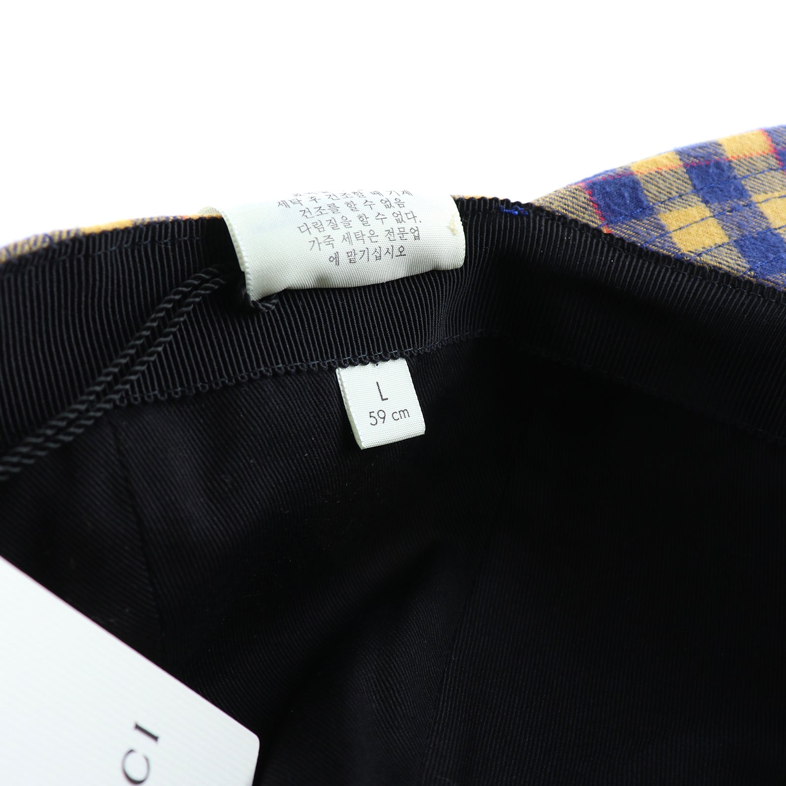 GUCCI - Casquette Gucci Orgasmique en toile bleu et jaune