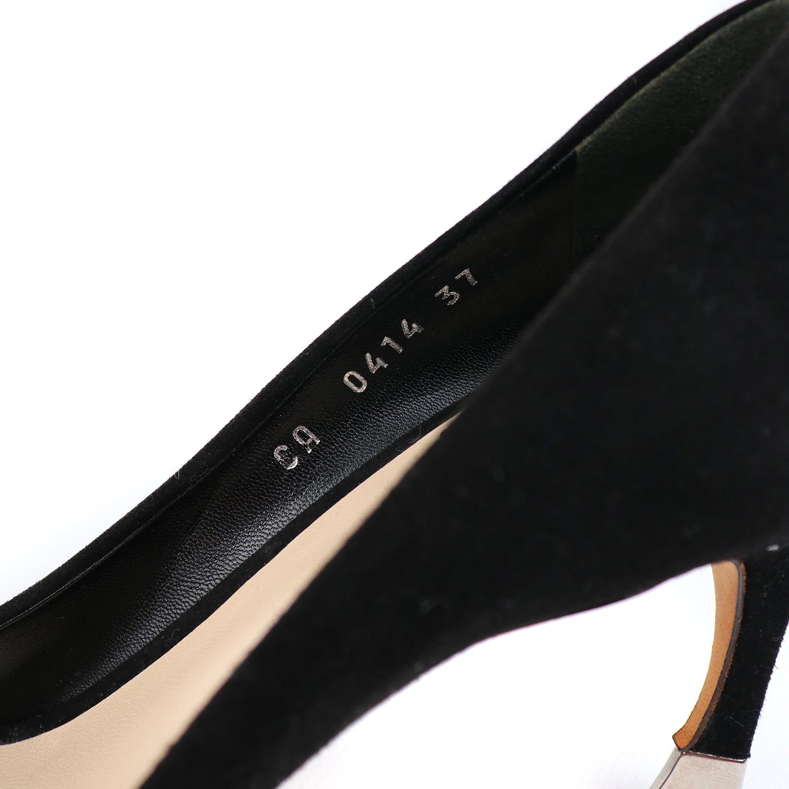 DIOR - Escarpins en daim noir (T37)