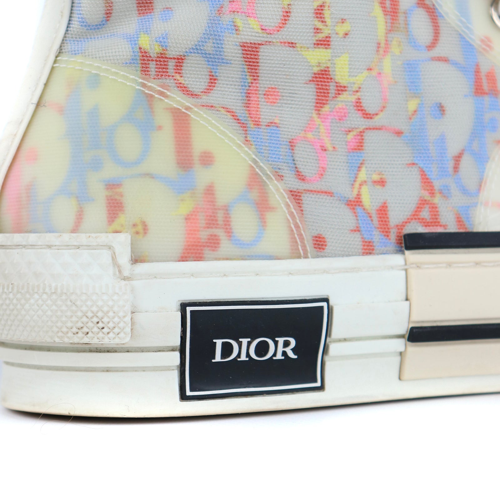 DIOR - Sneakers B23 Haute Toile Oblique multicolore (T43)