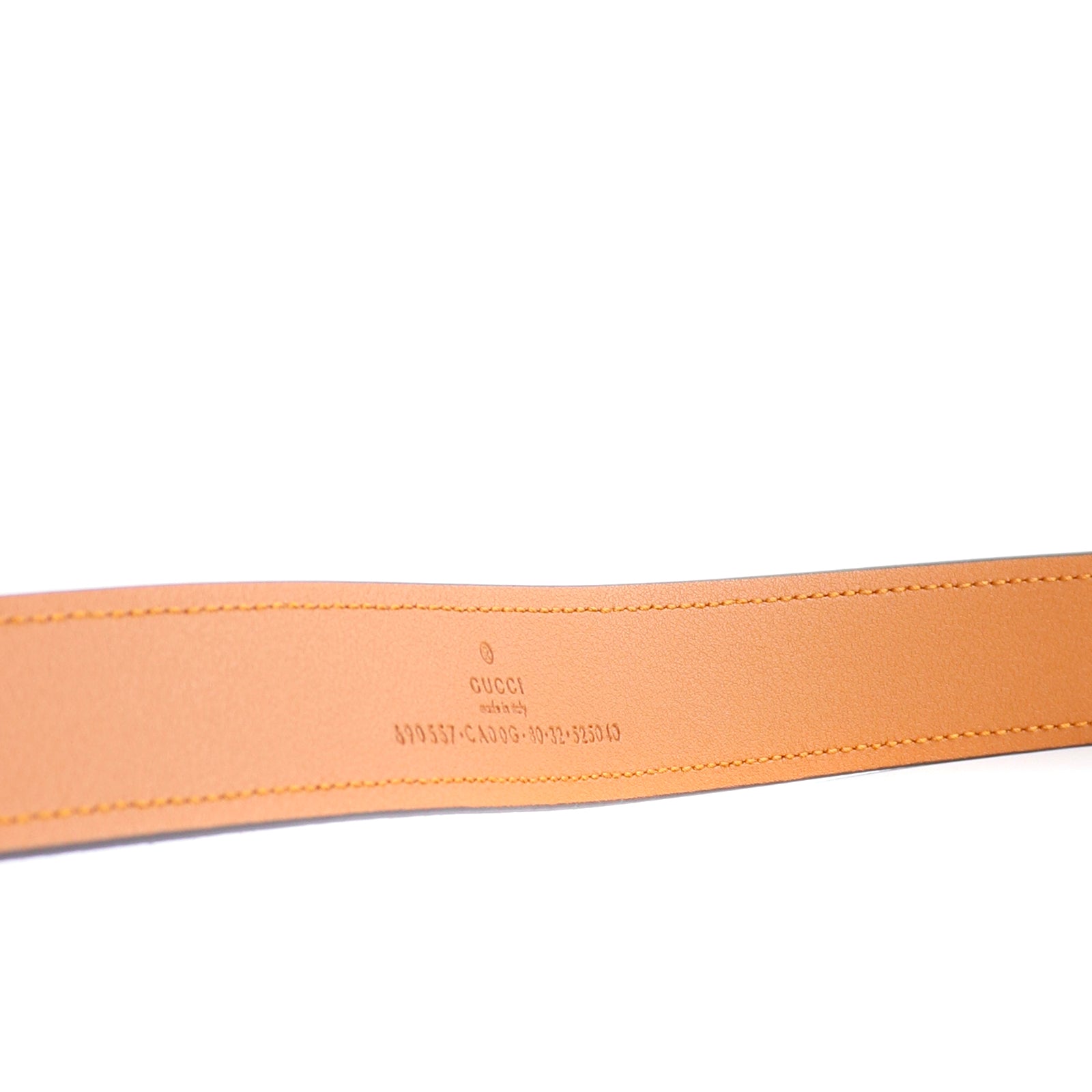 GUCCI - Ceinture GG Blondie en daim marron (T80)