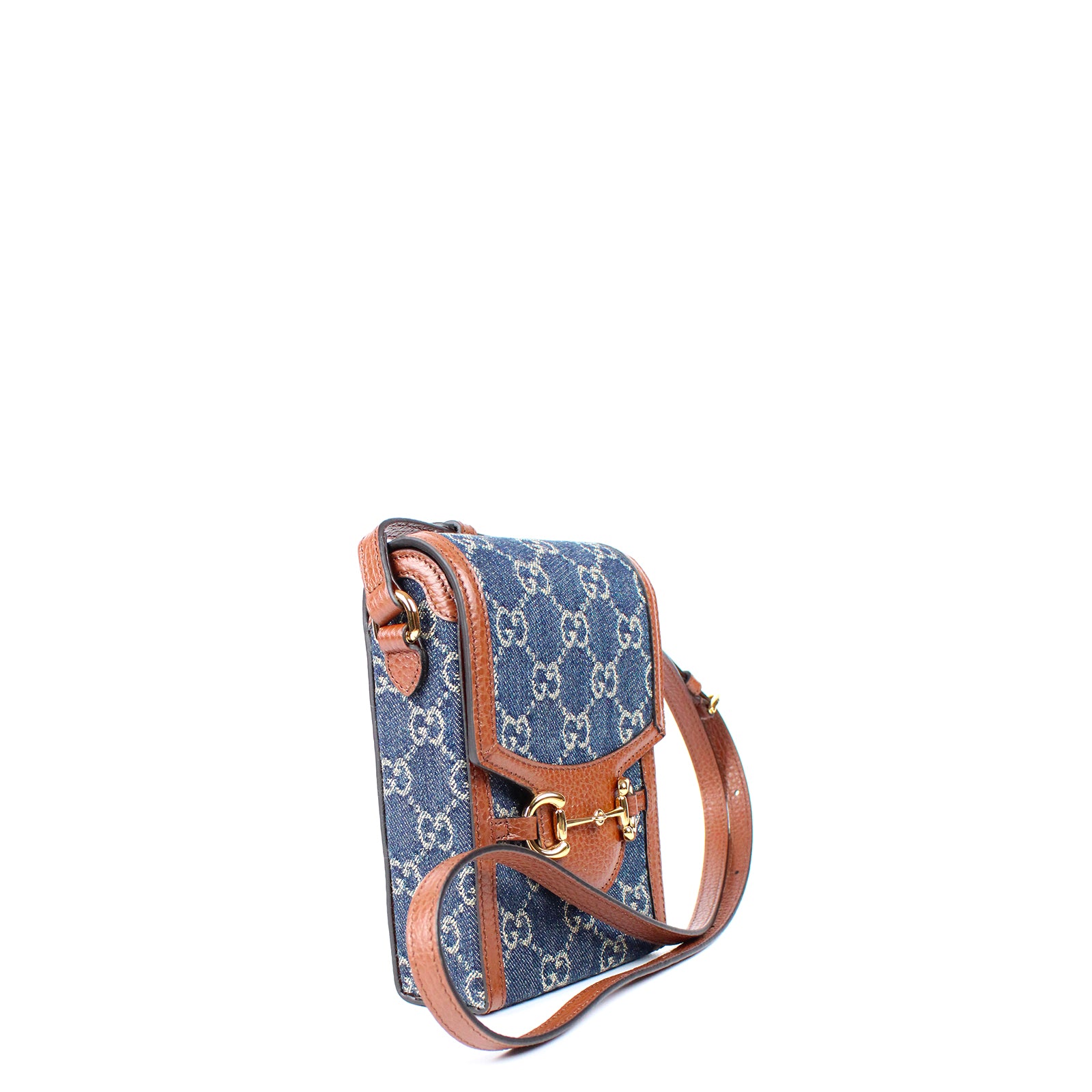 GUCCI - Mini sac 1955 détail Mors en denim