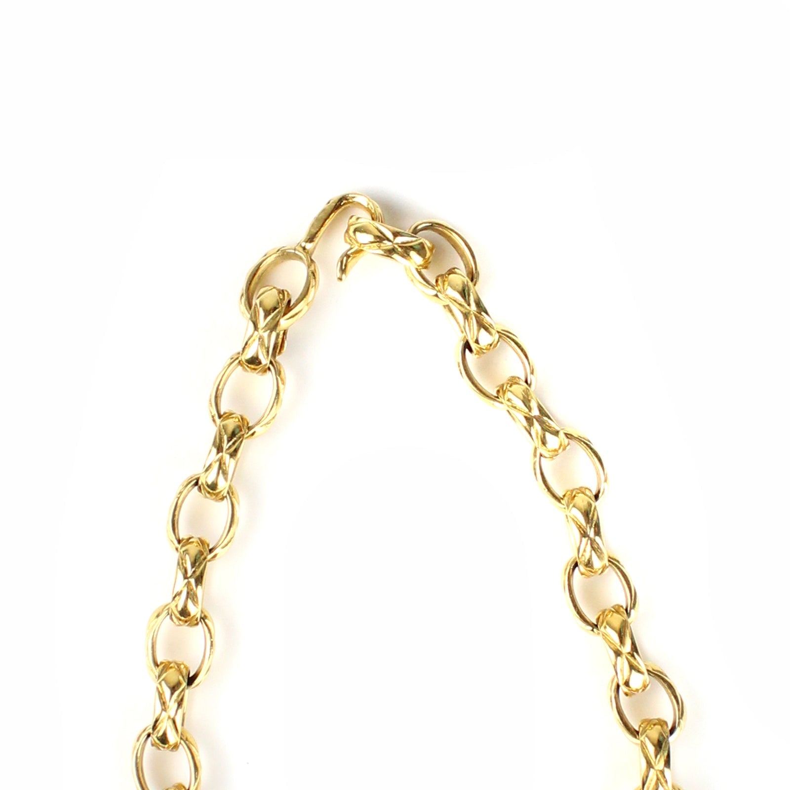 CHANEL - Collier grosse chaîne matelassée