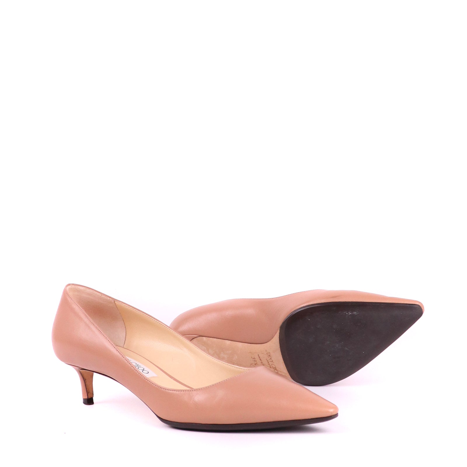 JIMMY CHOO - Escarpins en cuir lisse (T39,5)