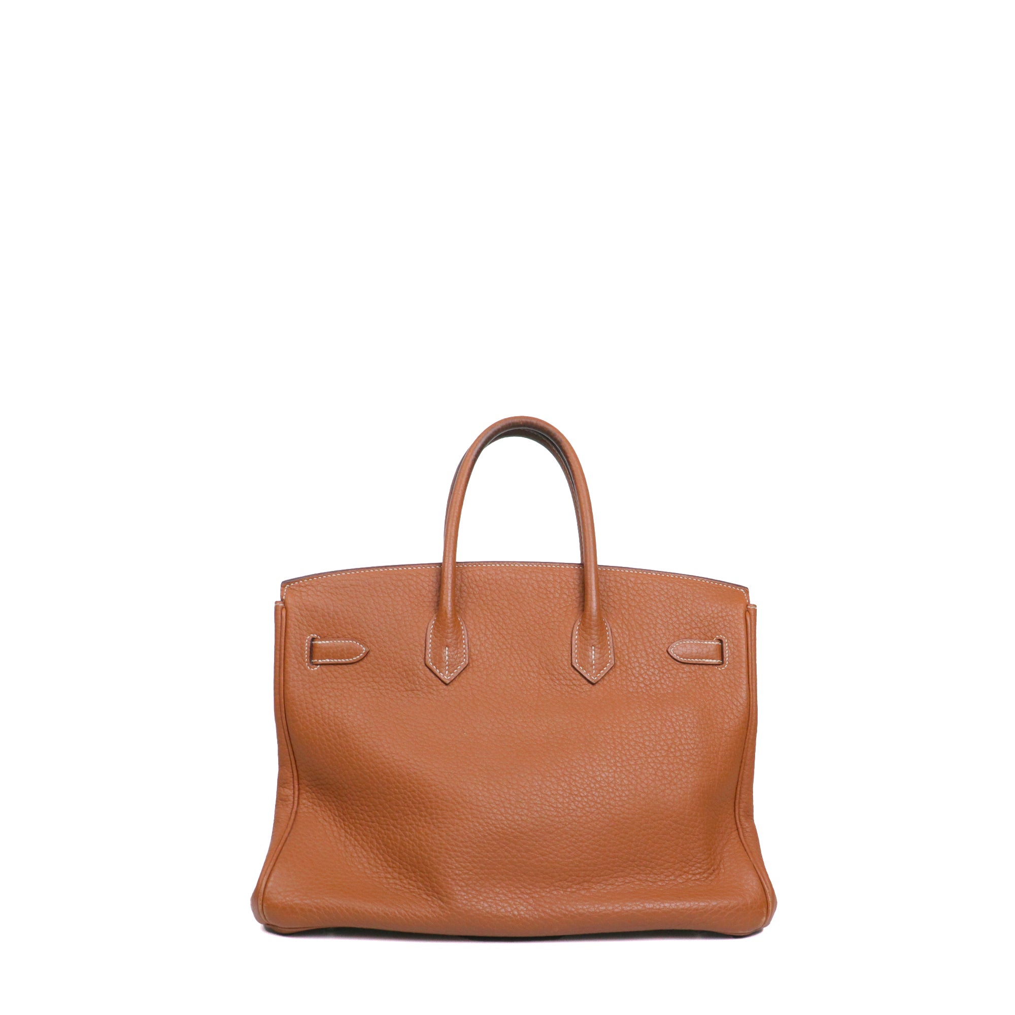 HERMÈS - Sac à main Birkin 35 Hermès en cuir clémence gold