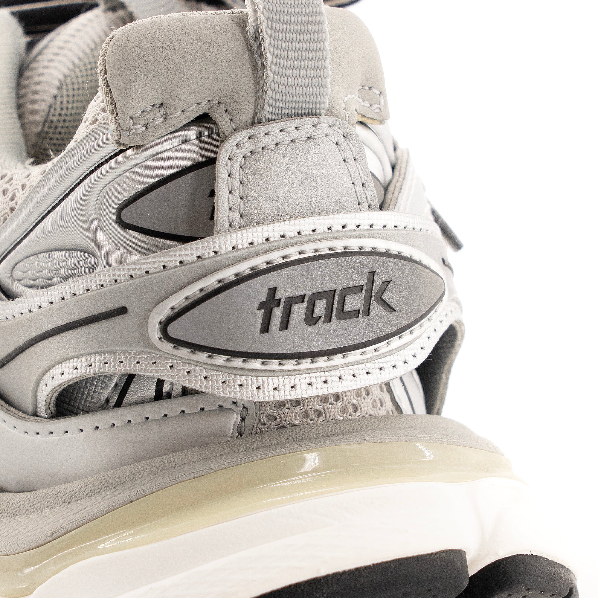 BALENCIAGA - Balenciaga Track sneakers in silver leather (T37)