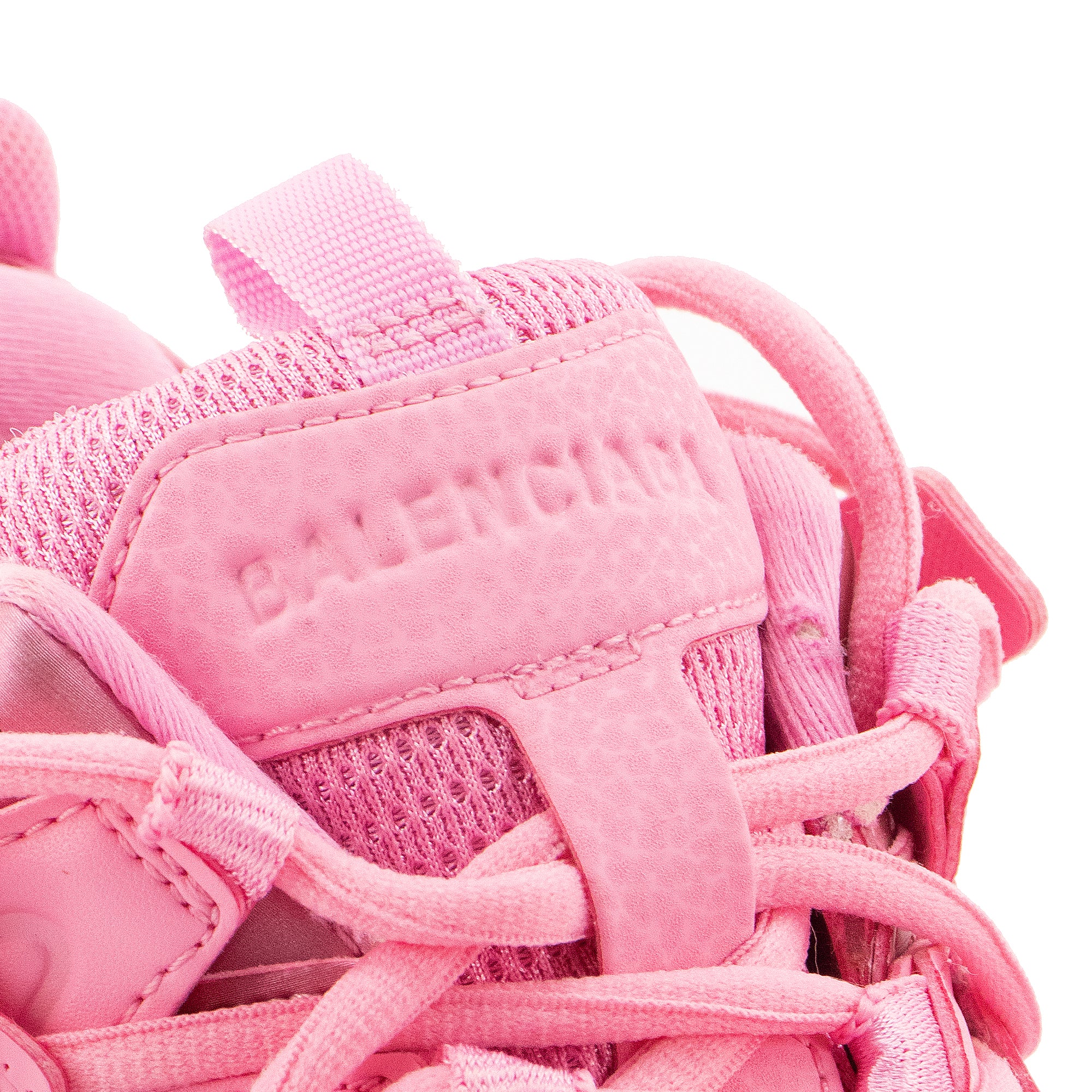 BALENCIAGA - Sneakers Track Balenciaga en cuir et toile rose (T37)