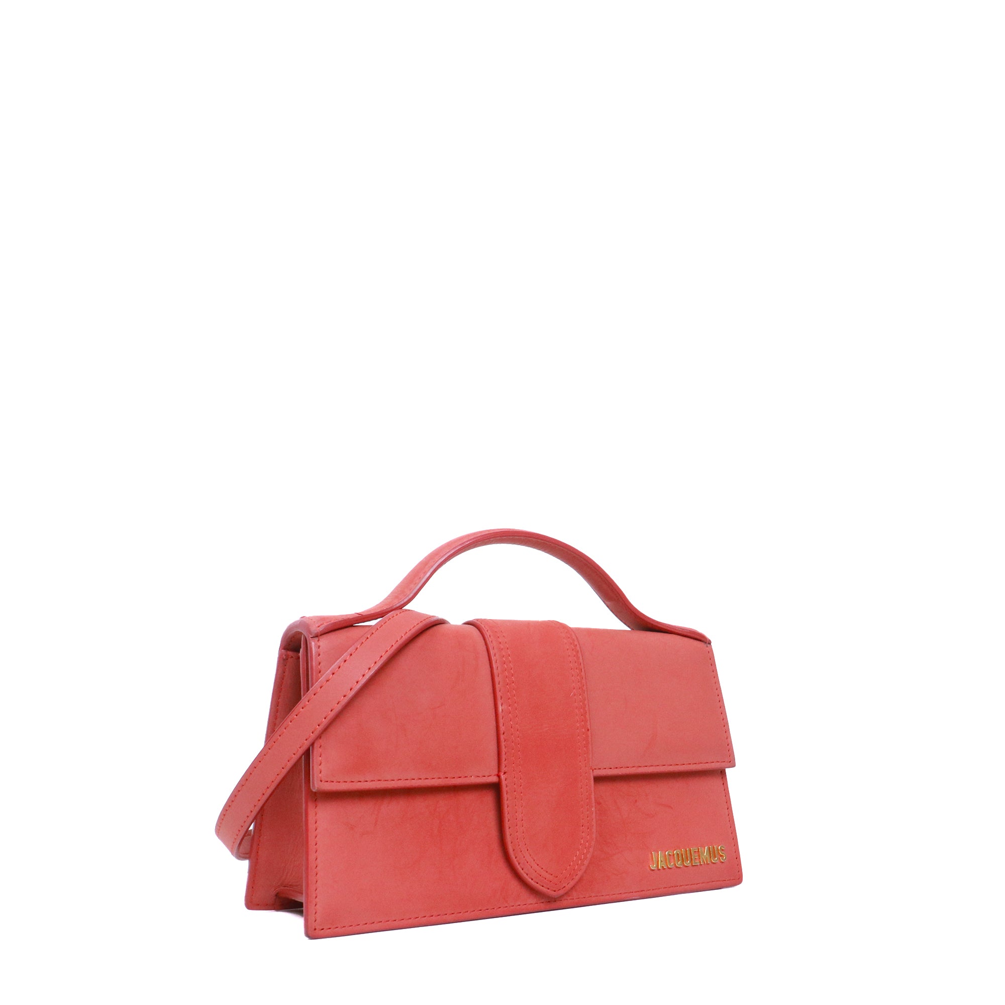 JACQUEMUS - Sac à bandoulière Le Grand Bambino Jacquemus en nubuck terracotta