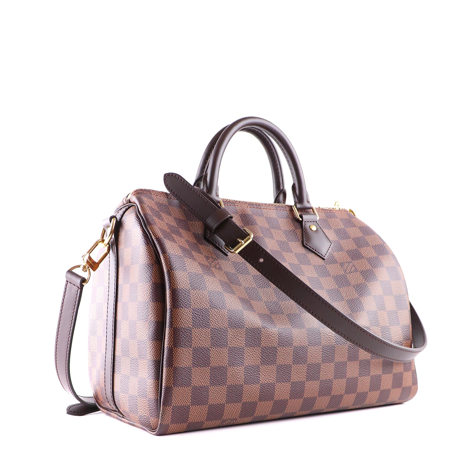 LOUIS VUITTON - Speedy 30 bandoulière Damier Ébène