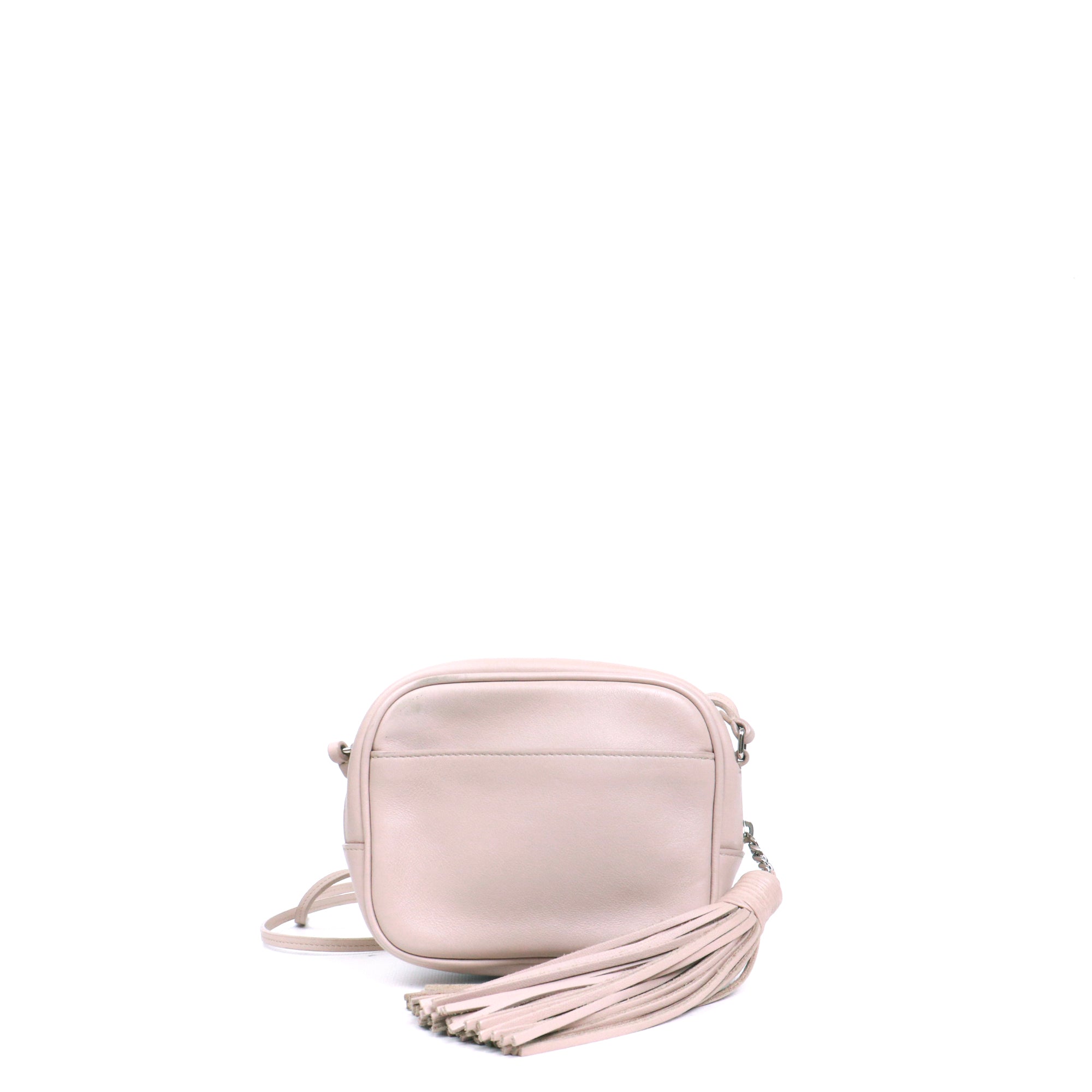 SAINT LAURENT - Sac à bandoulière Blogger Saint Laurent en cuir beige