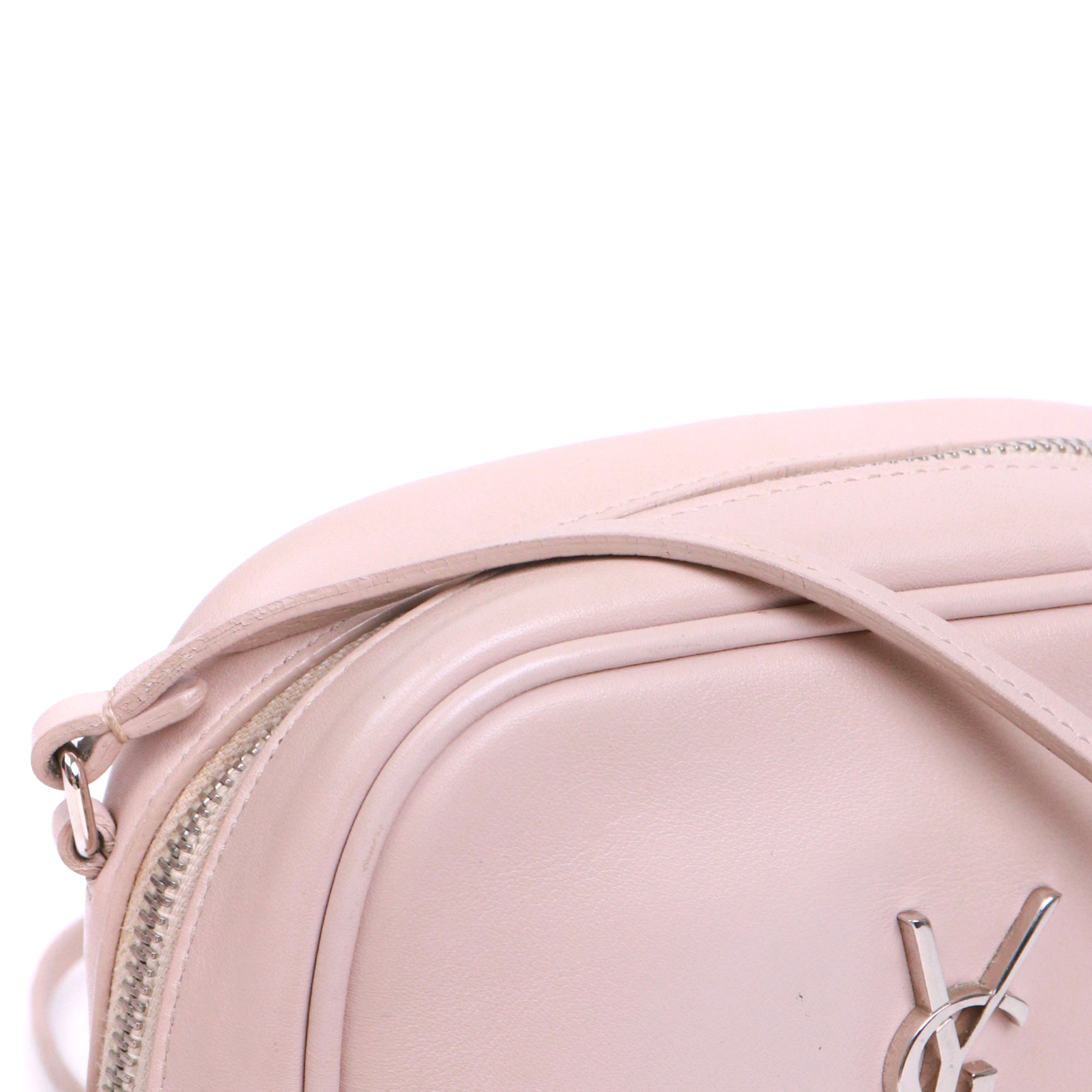 SAINT LAURENT - Sac à bandoulière Blogger Saint Laurent en cuir beige