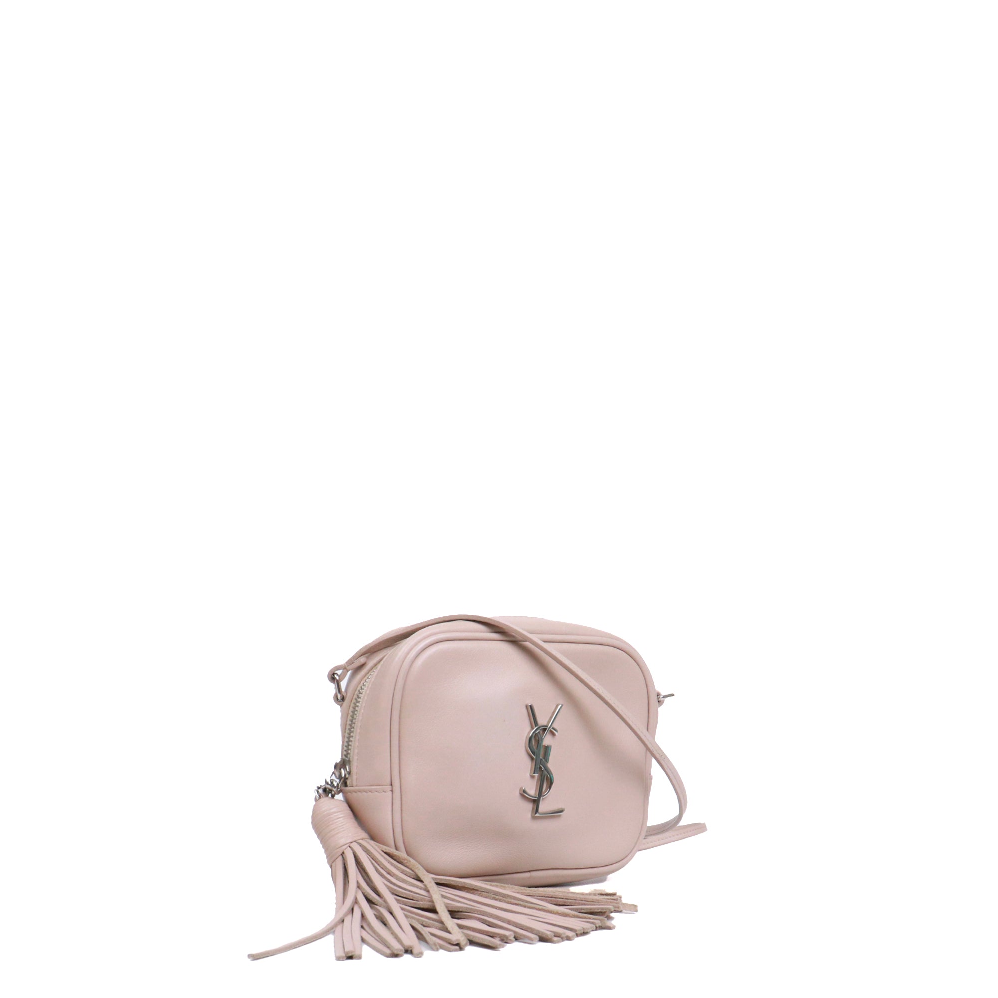 SAINT LAURENT - Sac à bandoulière Blogger Saint Laurent en cuir beige
