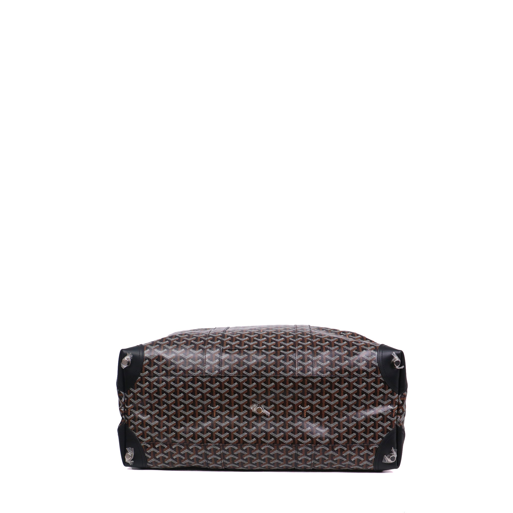 GOYARD - Sac de voyage Bowling 55 Goyard en toile enduite noire