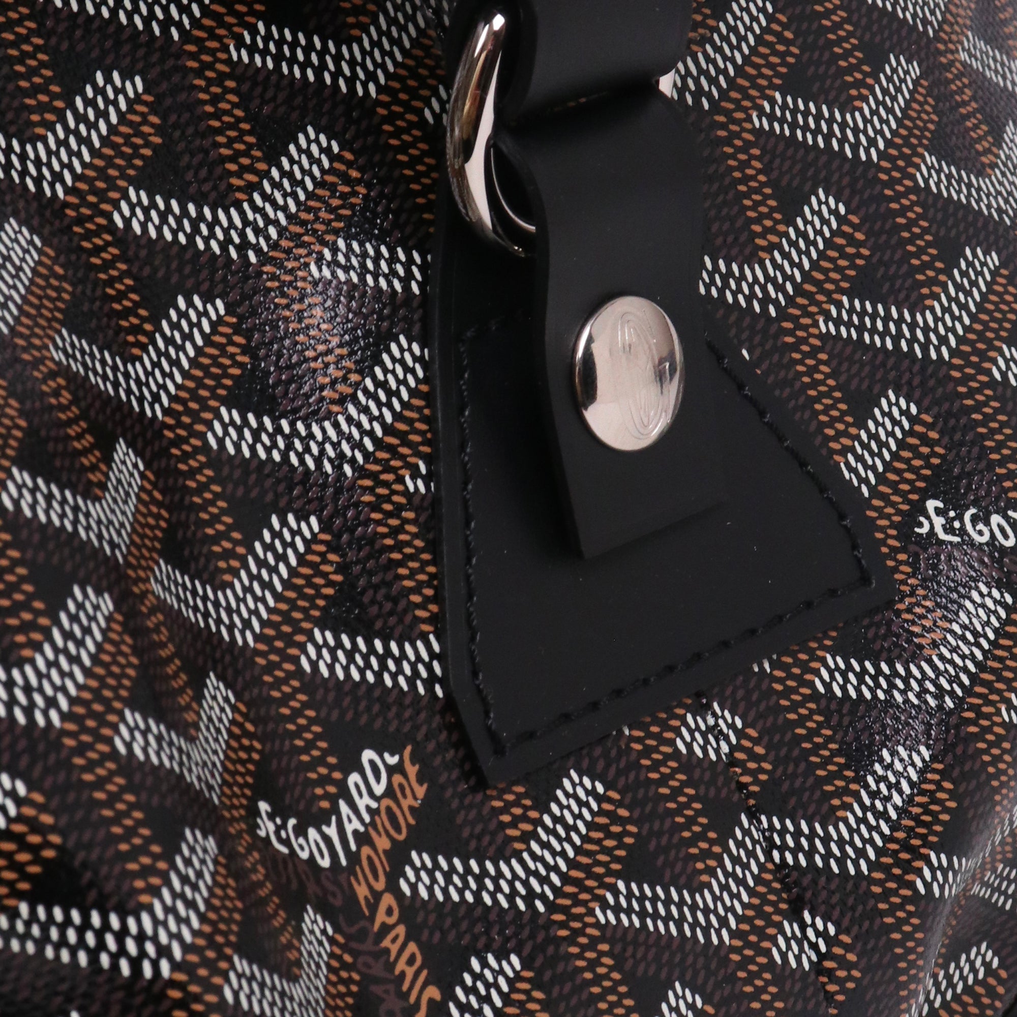 GOYARD - Sac de voyage Bowling 55 Goyard en toile enduite noire
