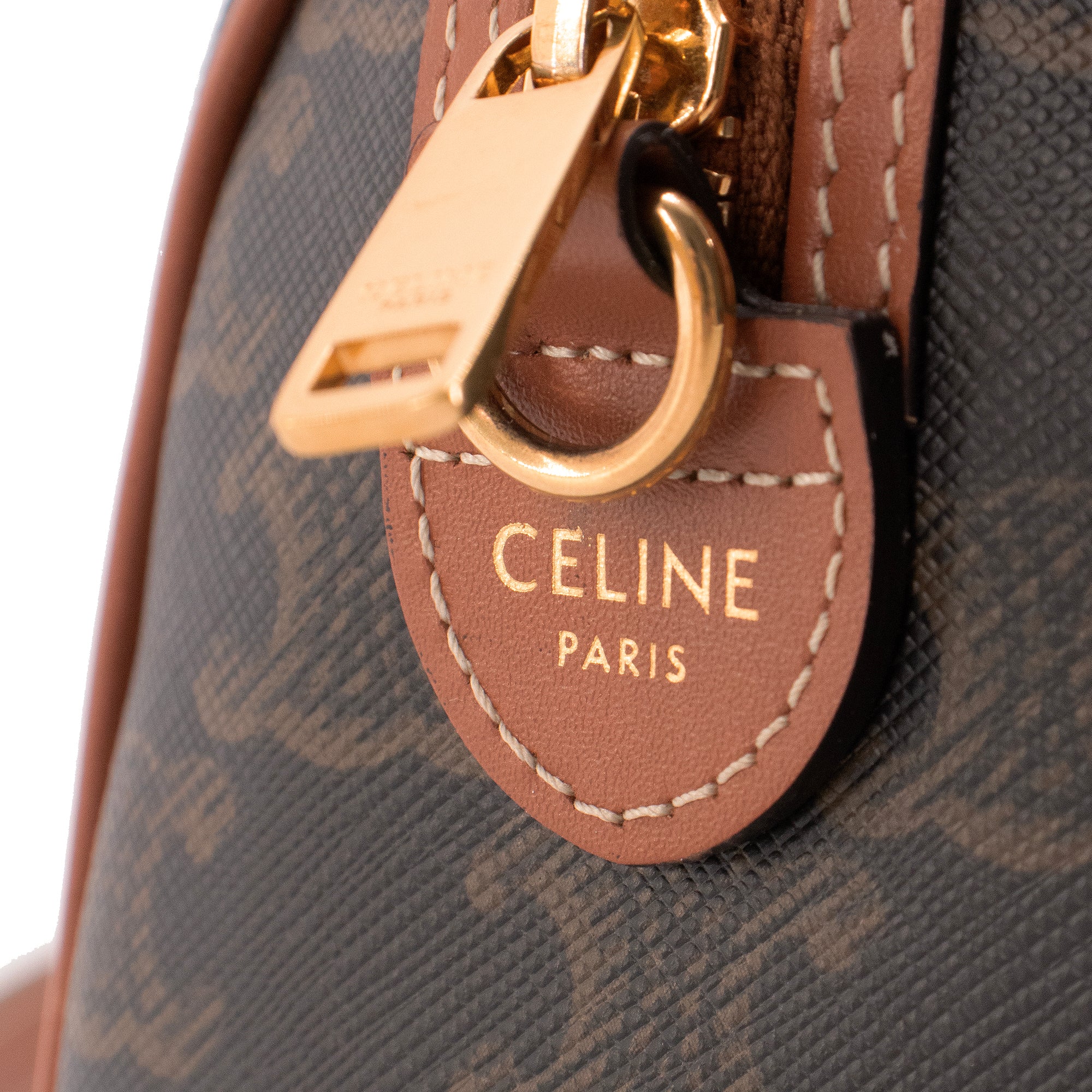 CELINE - Sac à bandoulière Boston PM Celine en toile monogrammée