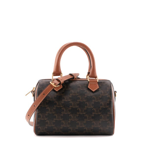 CELINE - Celine Boston PM shoulder bag in monogrammed canvas