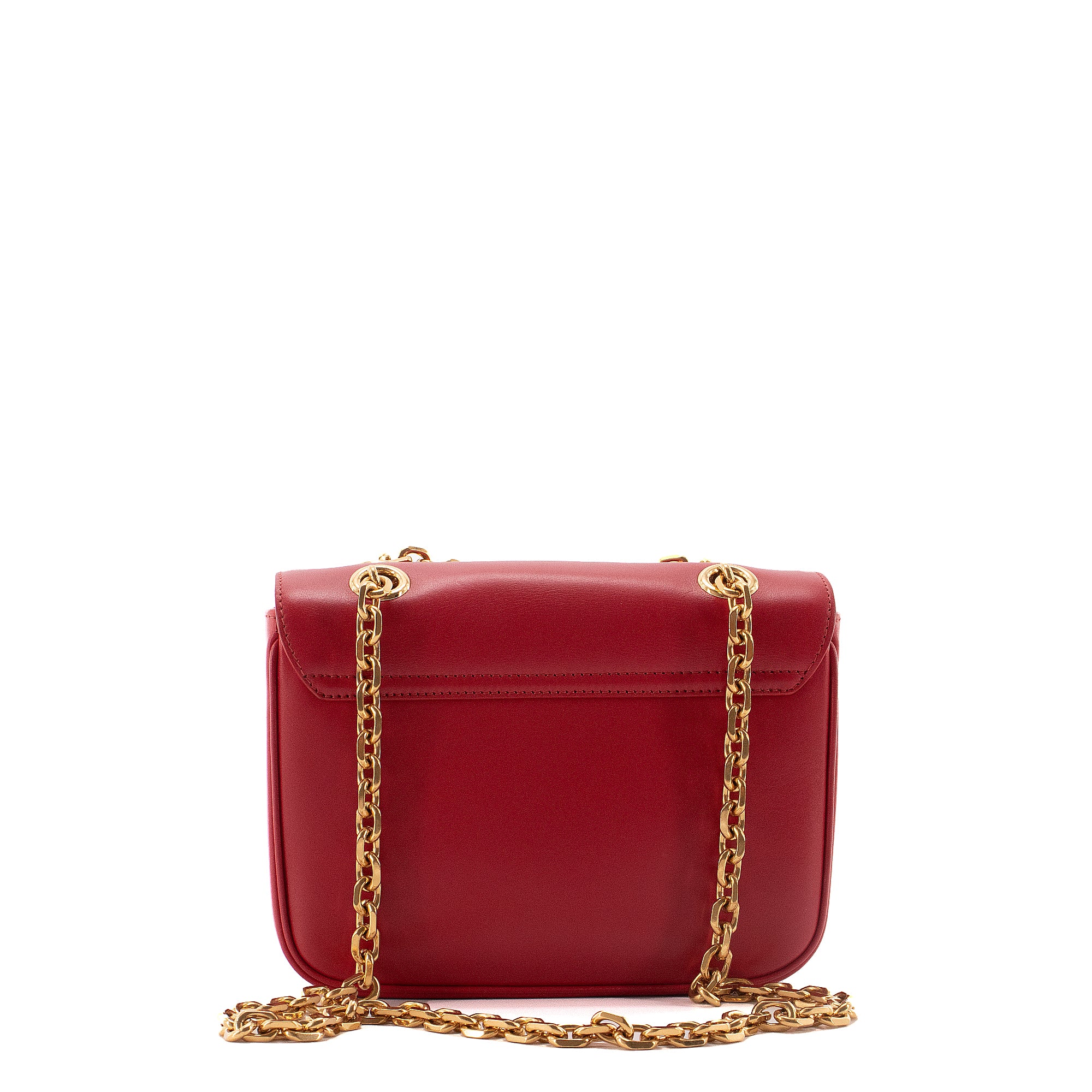 CELINE - Sac à épaule C Bag Celine en cuir lisse rouge