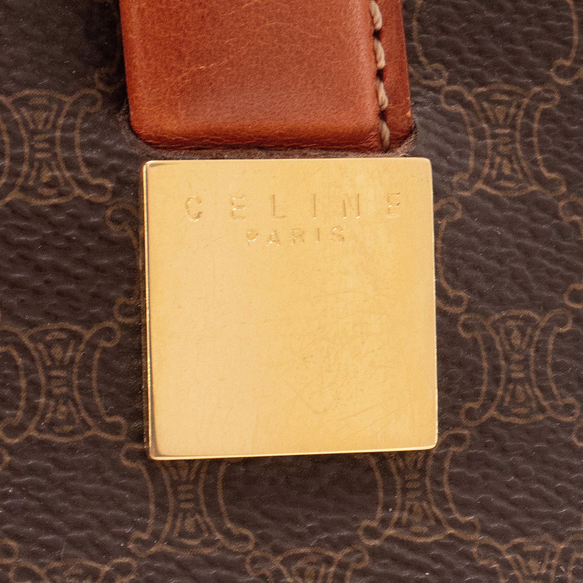 CELINE - Sac à main Celine en toile monogrammée vintage