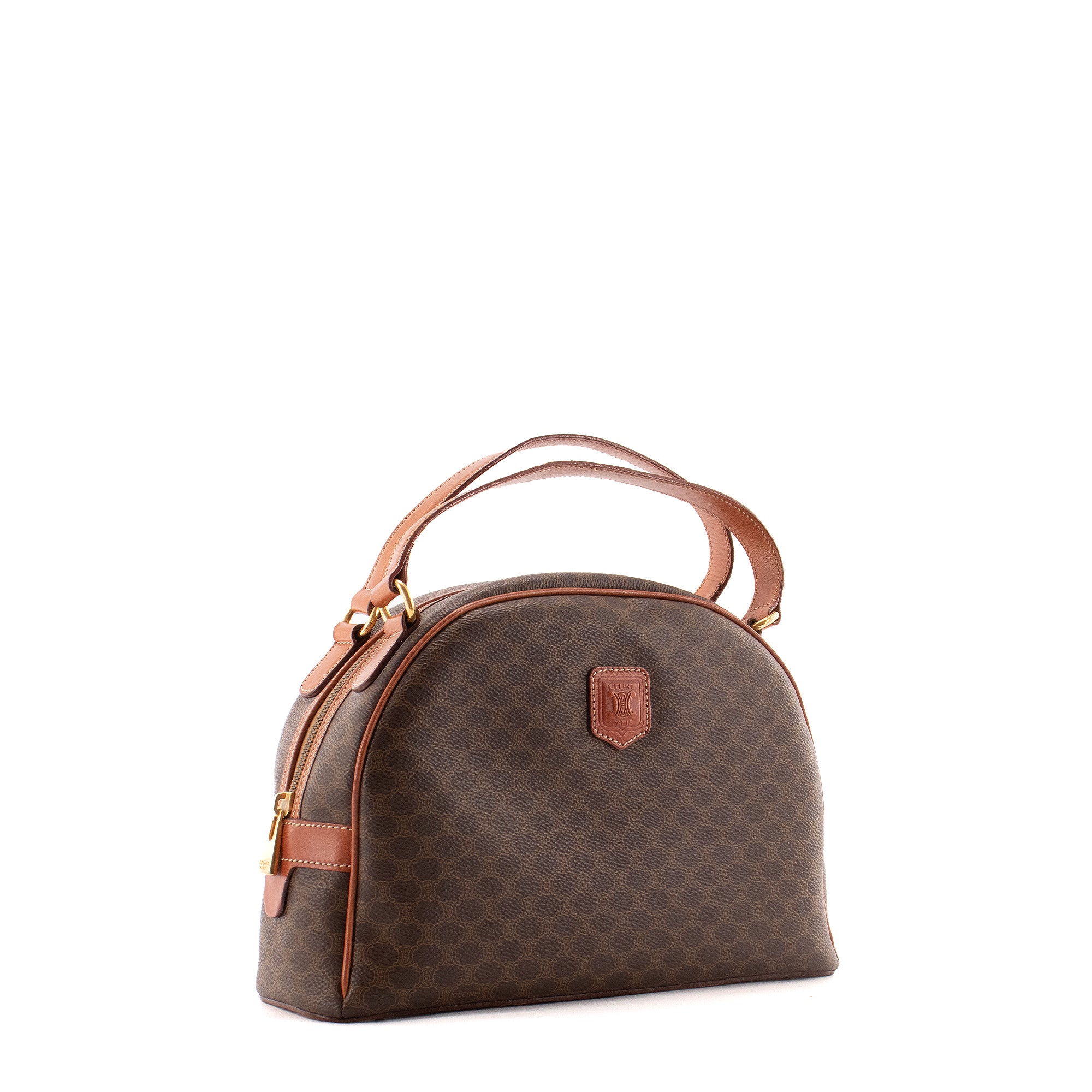 CELINE - Sac à main Macadam Celine en toile monogrammée vintage