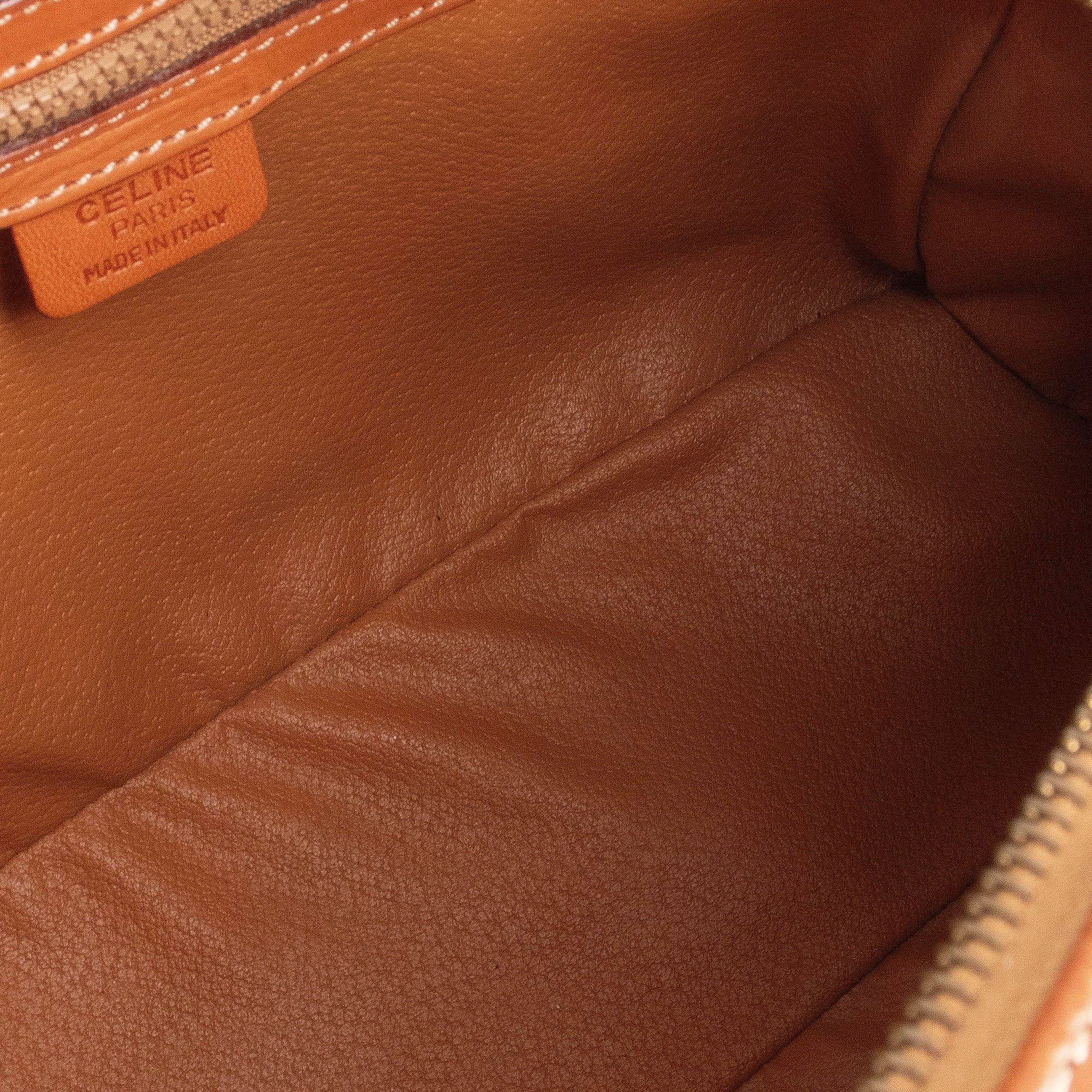 CELINE - Sac à main Macadam Celine en toile monogrammée vintage