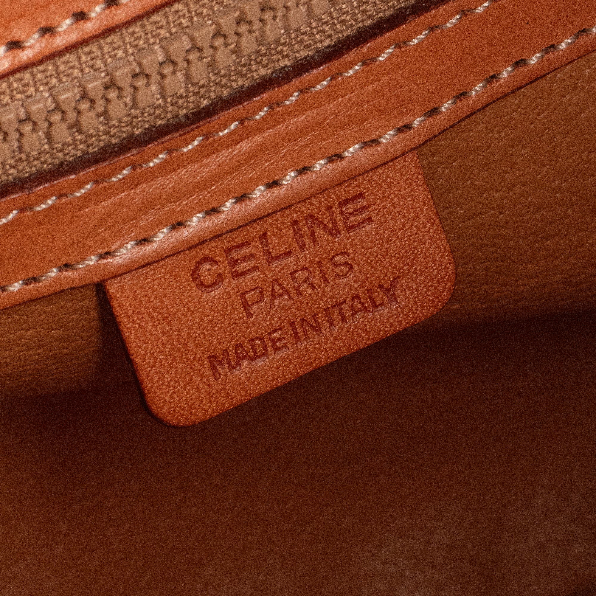 CELINE - Sac à main Macadam Celine en toile monogrammée vintage