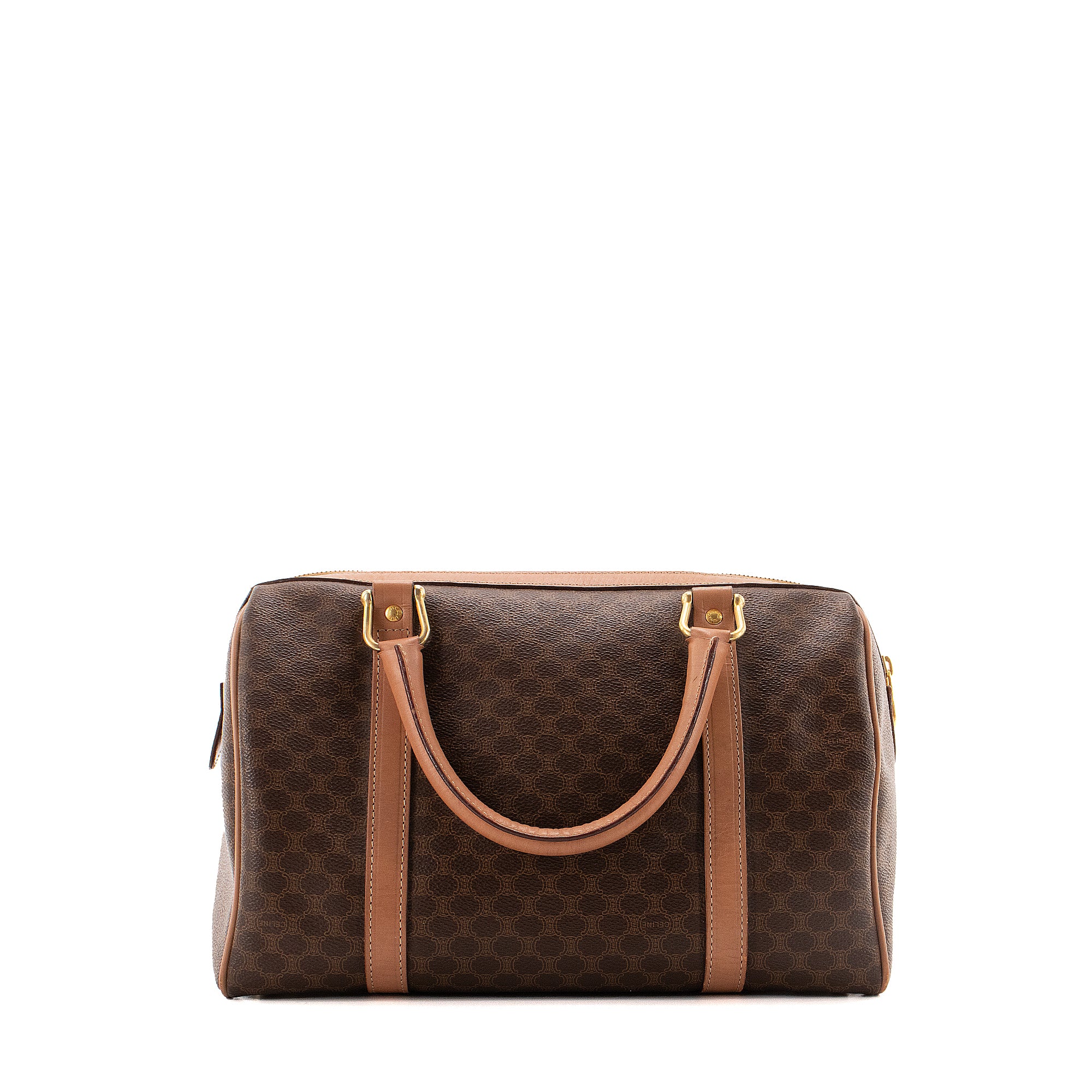 CELINE - Sac à main boston Celine en toile monogrammée vintage