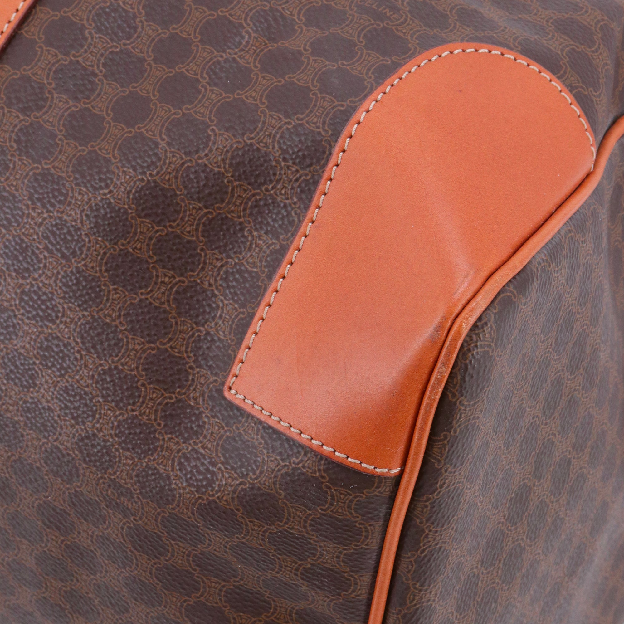 CELINE - Sac de voyage Boston Celine en toile monogrammée vintage