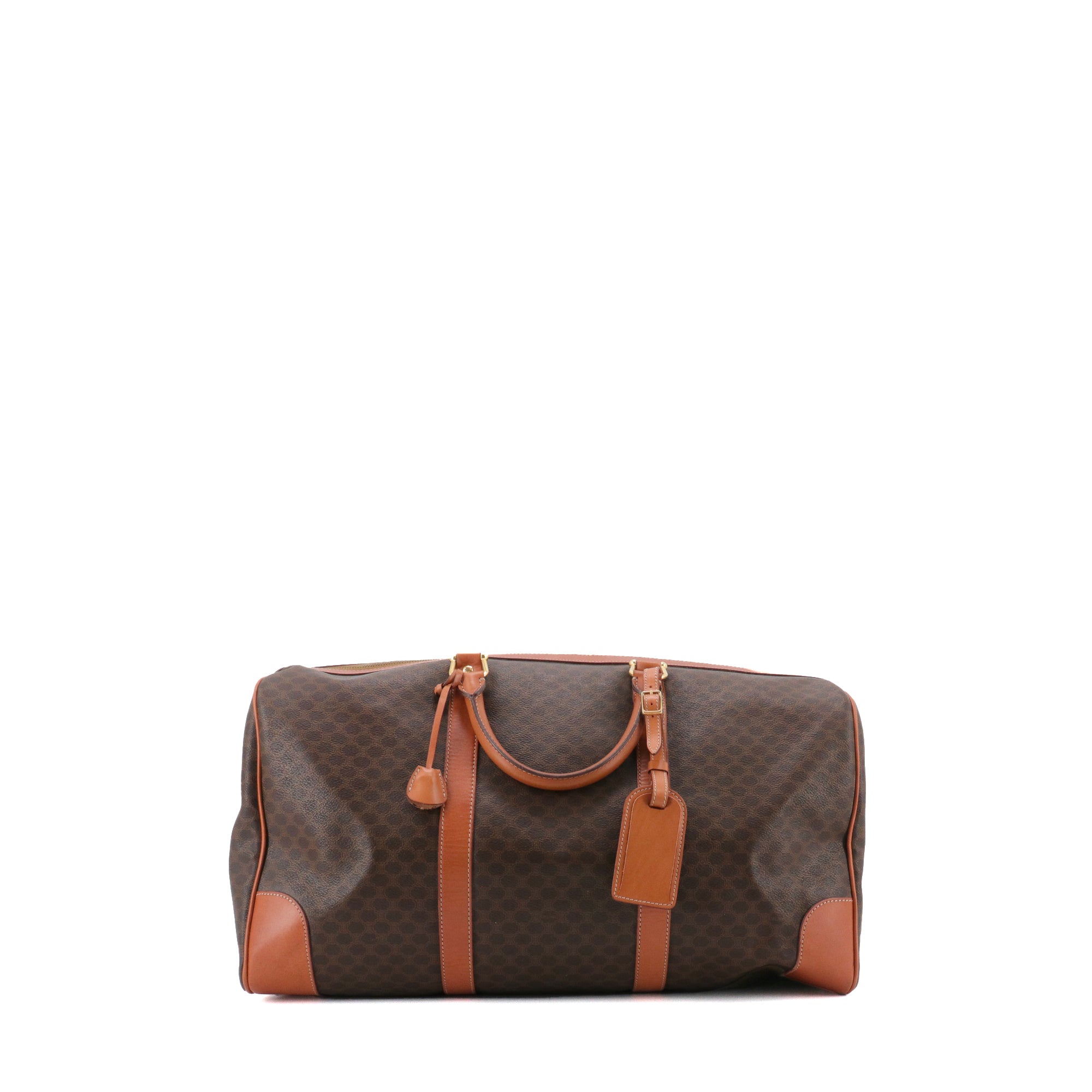 CELINE - Sac de voyage Boston Celine en toile monogrammée vintage