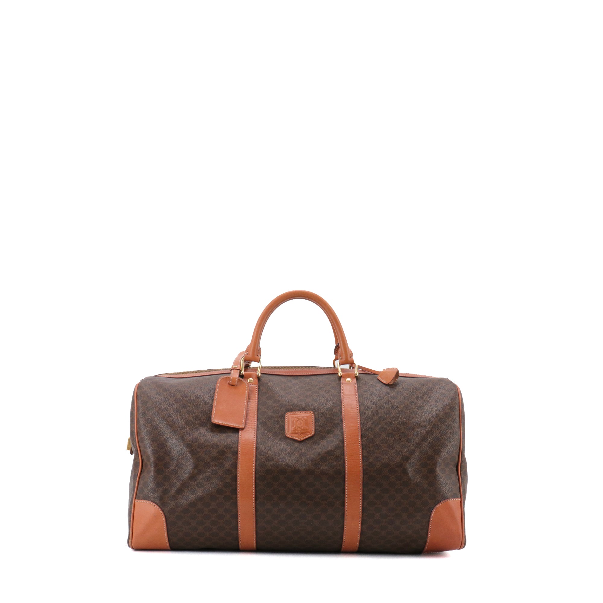 CELINE - Sac de voyage Boston Celine en toile monogrammée vintage
