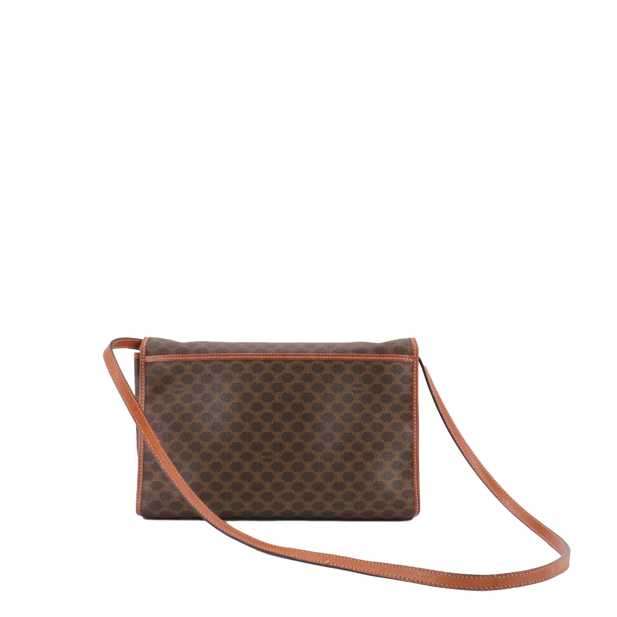 CELINE - Sac à bandoulière Celine en toile enduite monogrammée vintage