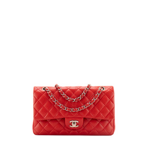 CHANEL - Sac à main Classique/Timeless 11.12 Chanel en cuir lisse rouge