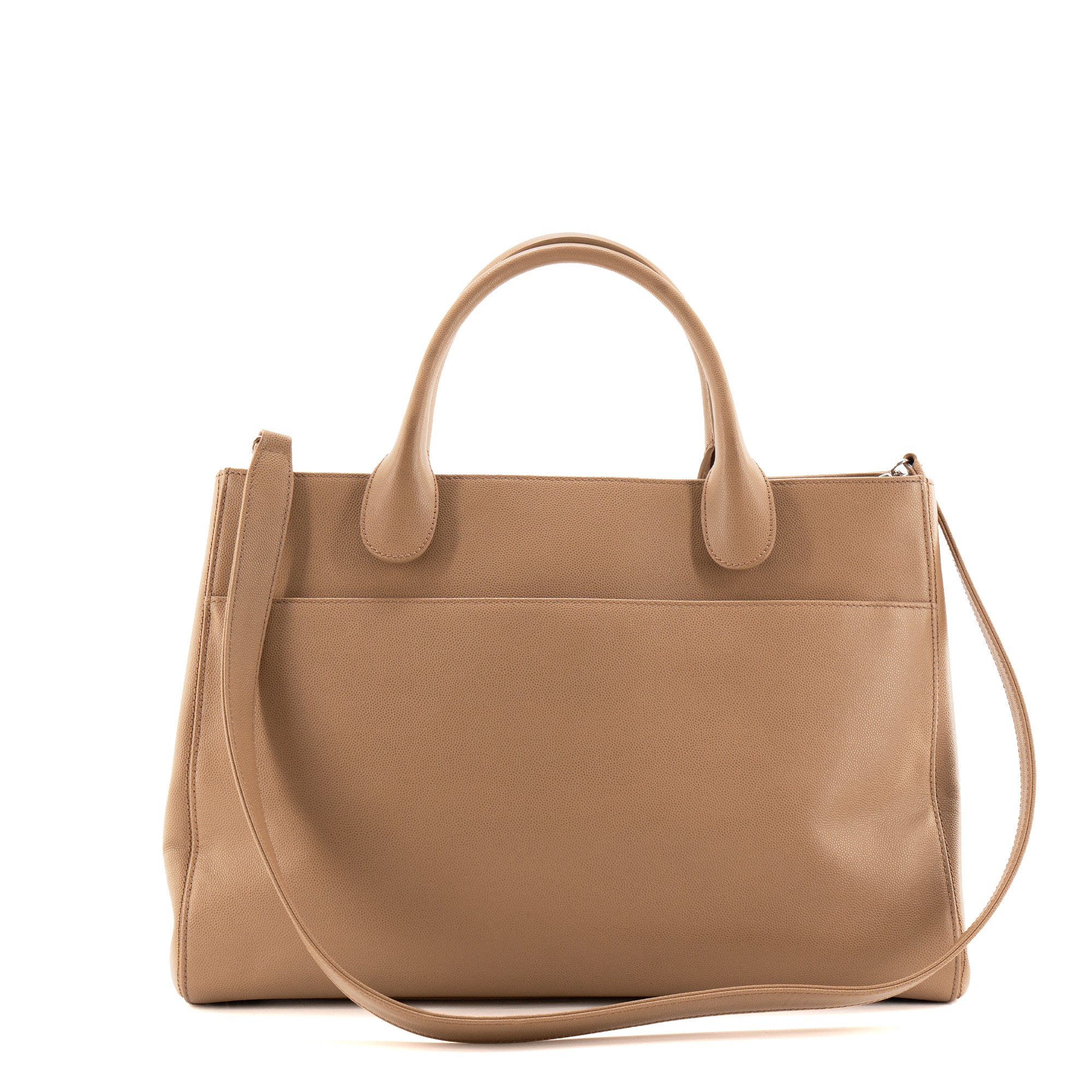 CHANEL - Sac cabas Exécutive Chanel en cuir grainé beige