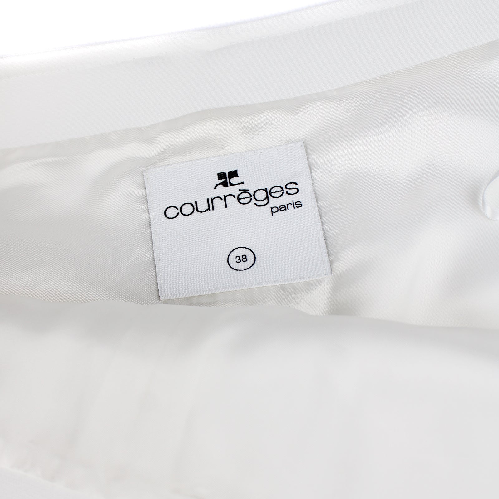 COURRÈGES - Jupe en cuir (T38)