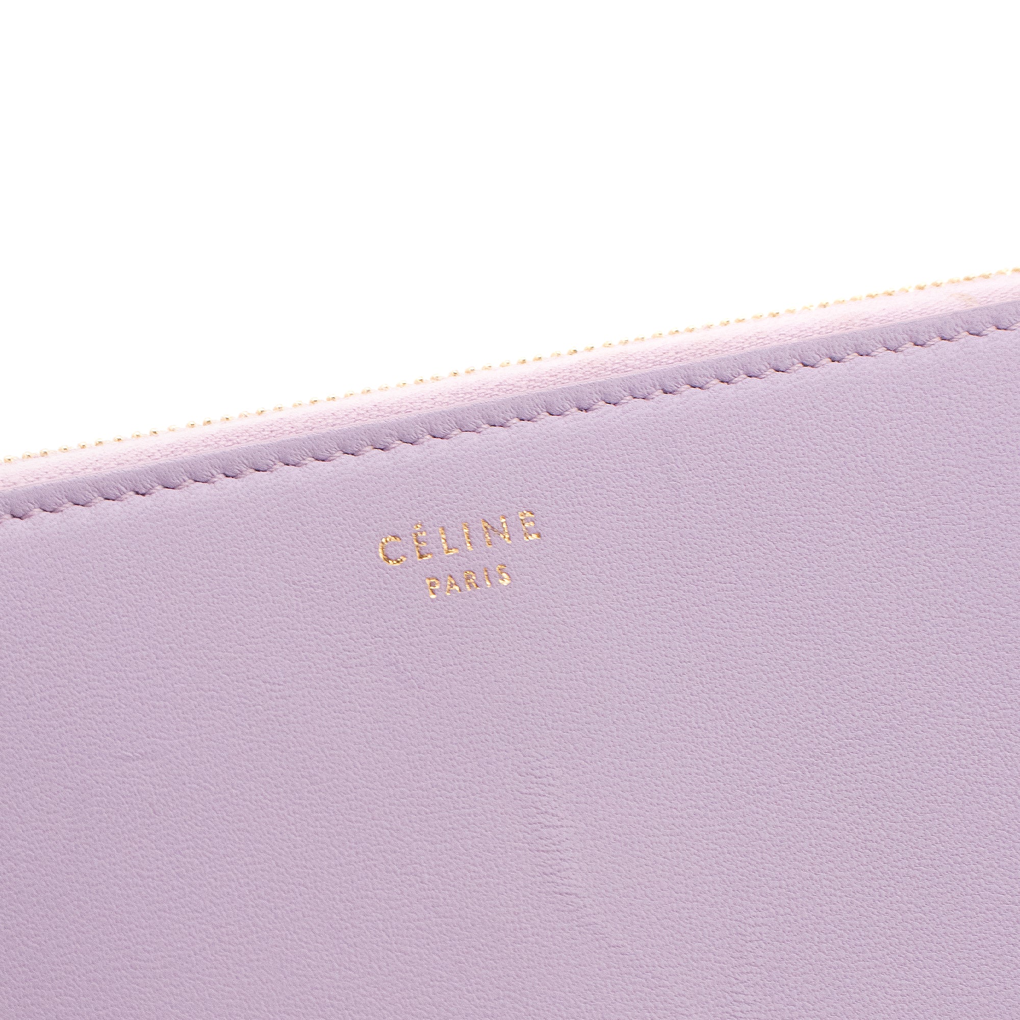 CELINE - Portefeuille large Celine en cuir lisse violet et bleu